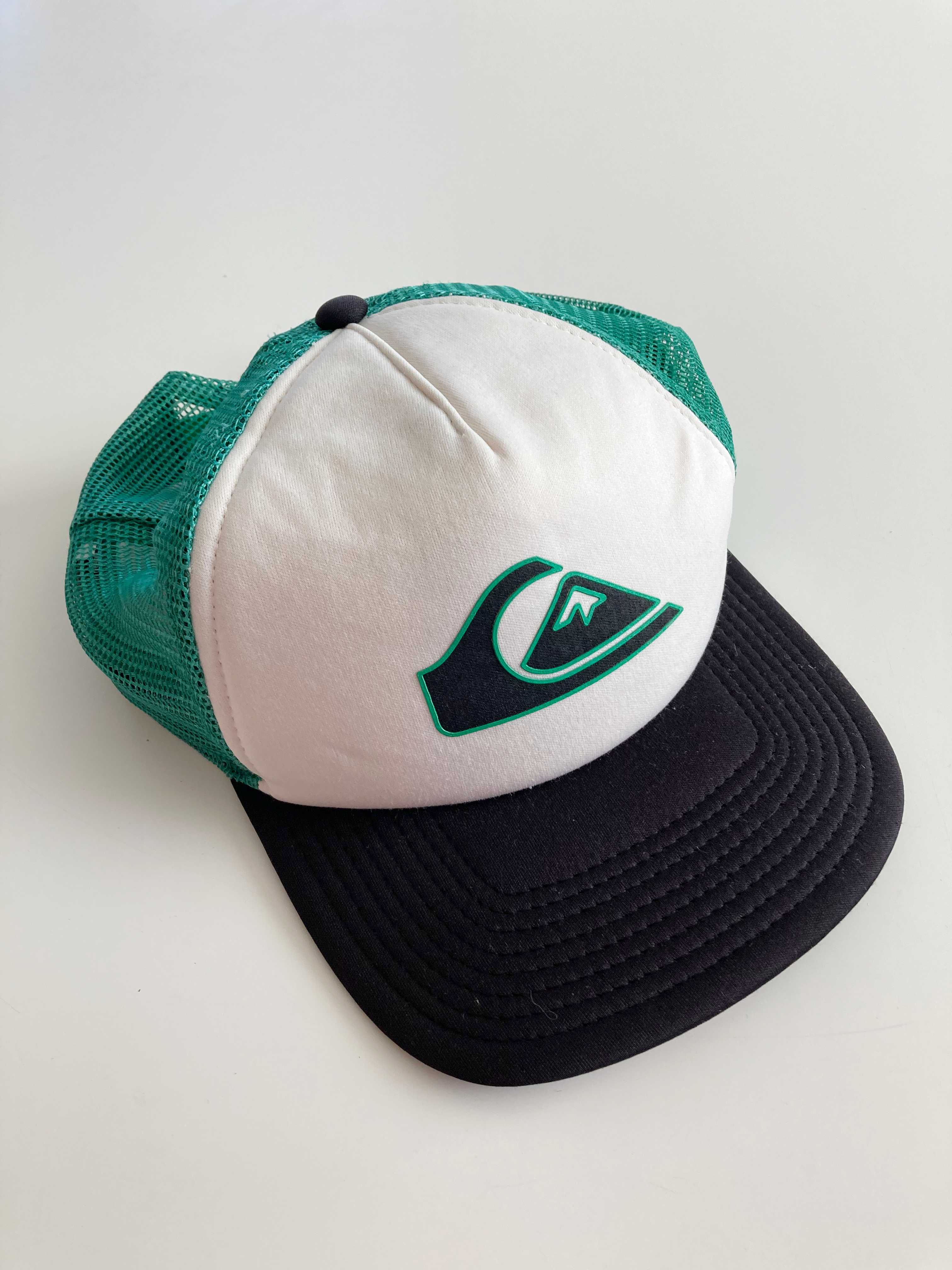 Quicksilver Cap Käppi Grün Weiß Schirmmütze Hut Baseballcap