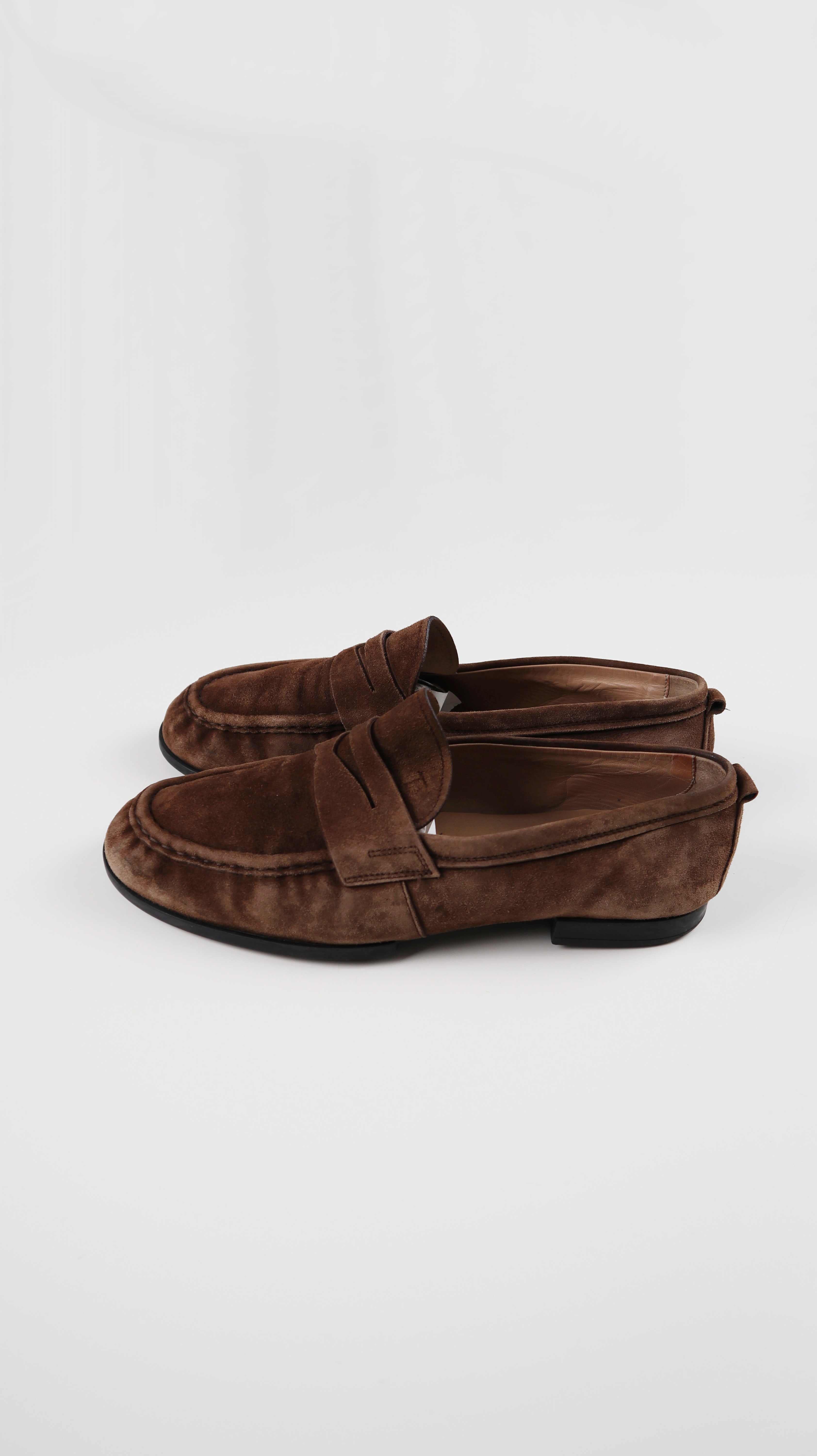 Tods Loafer Mokassins Braun Leder Slipper 7,5 41 41,5