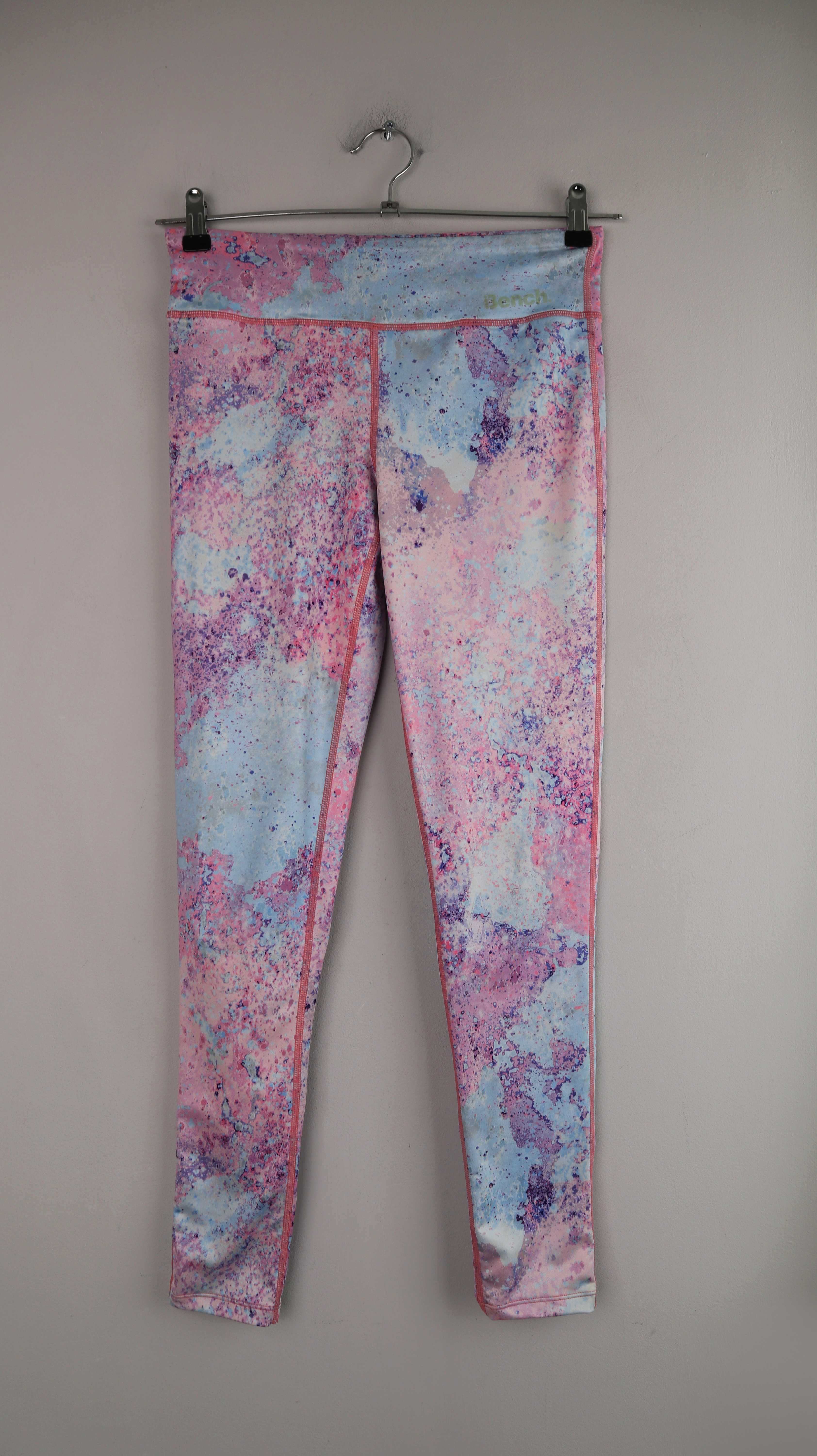 Leggings Sporthose Bench 38 M rosa blau Batik Pastell Yogahose
