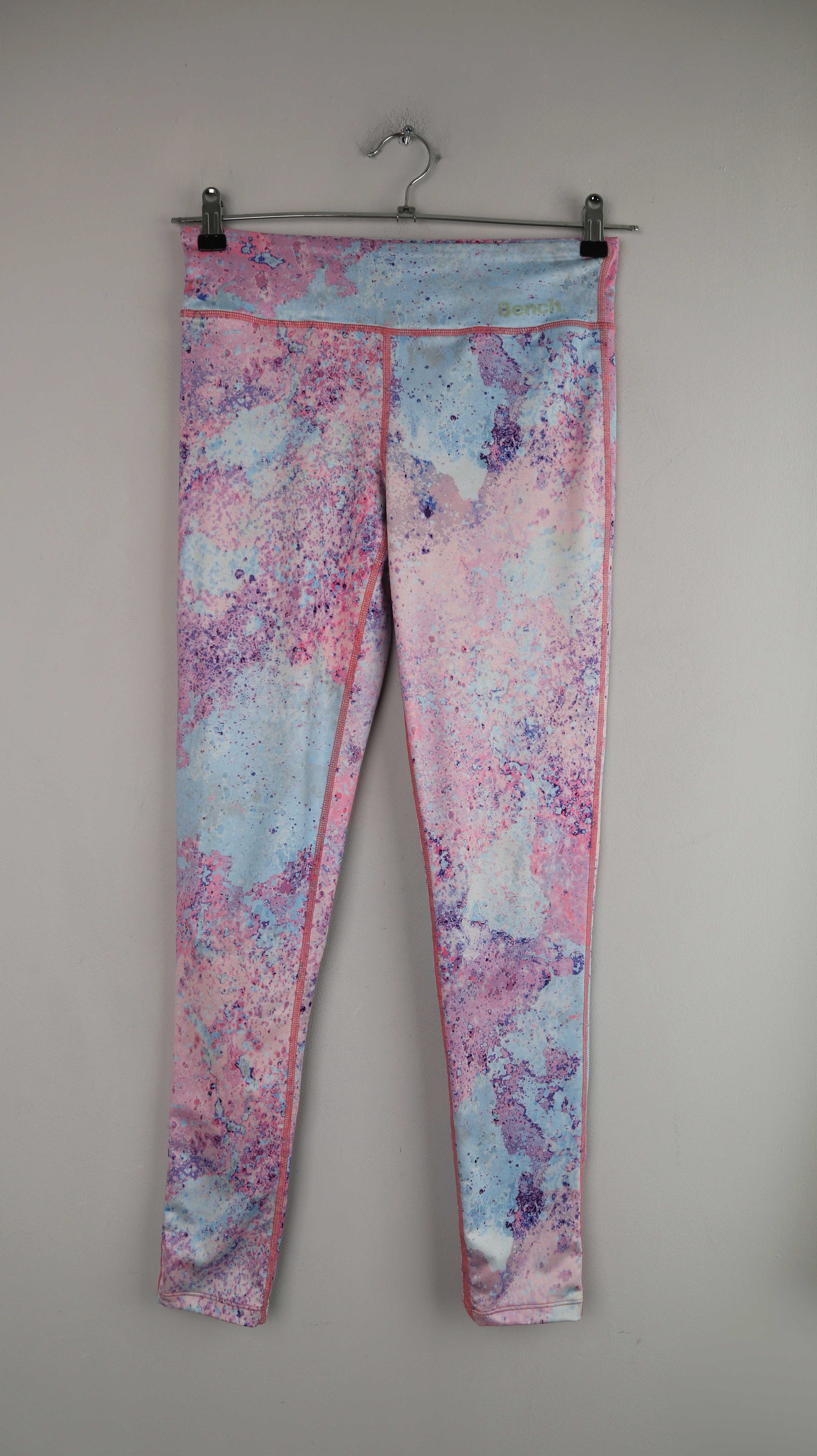 Leggings Sporthose Bench 38 M rosa blau Batik Pastell Yogahose