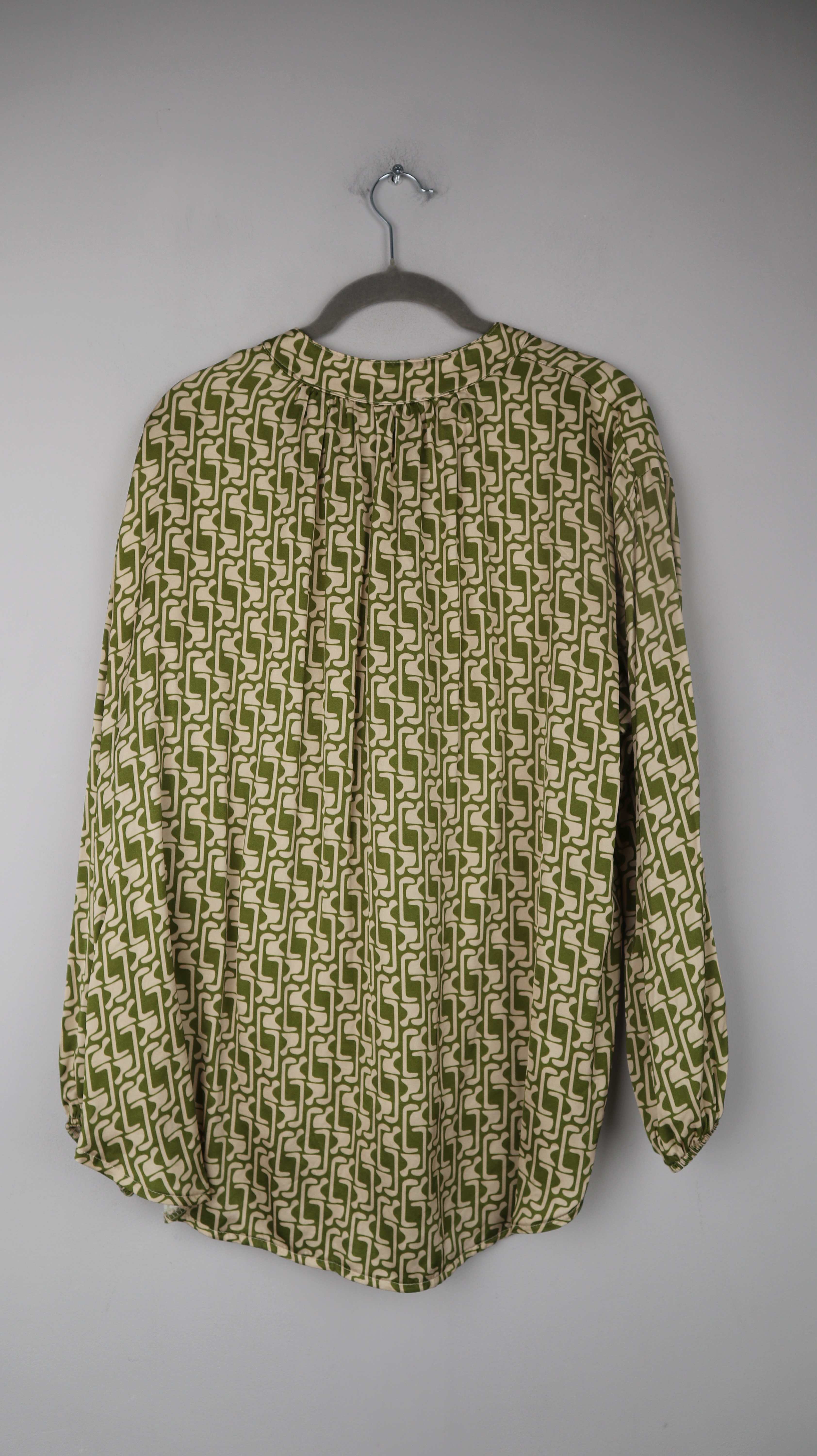 Selected Touch Bluse Hemd neu Muster Seide Seidenbluse 40 L