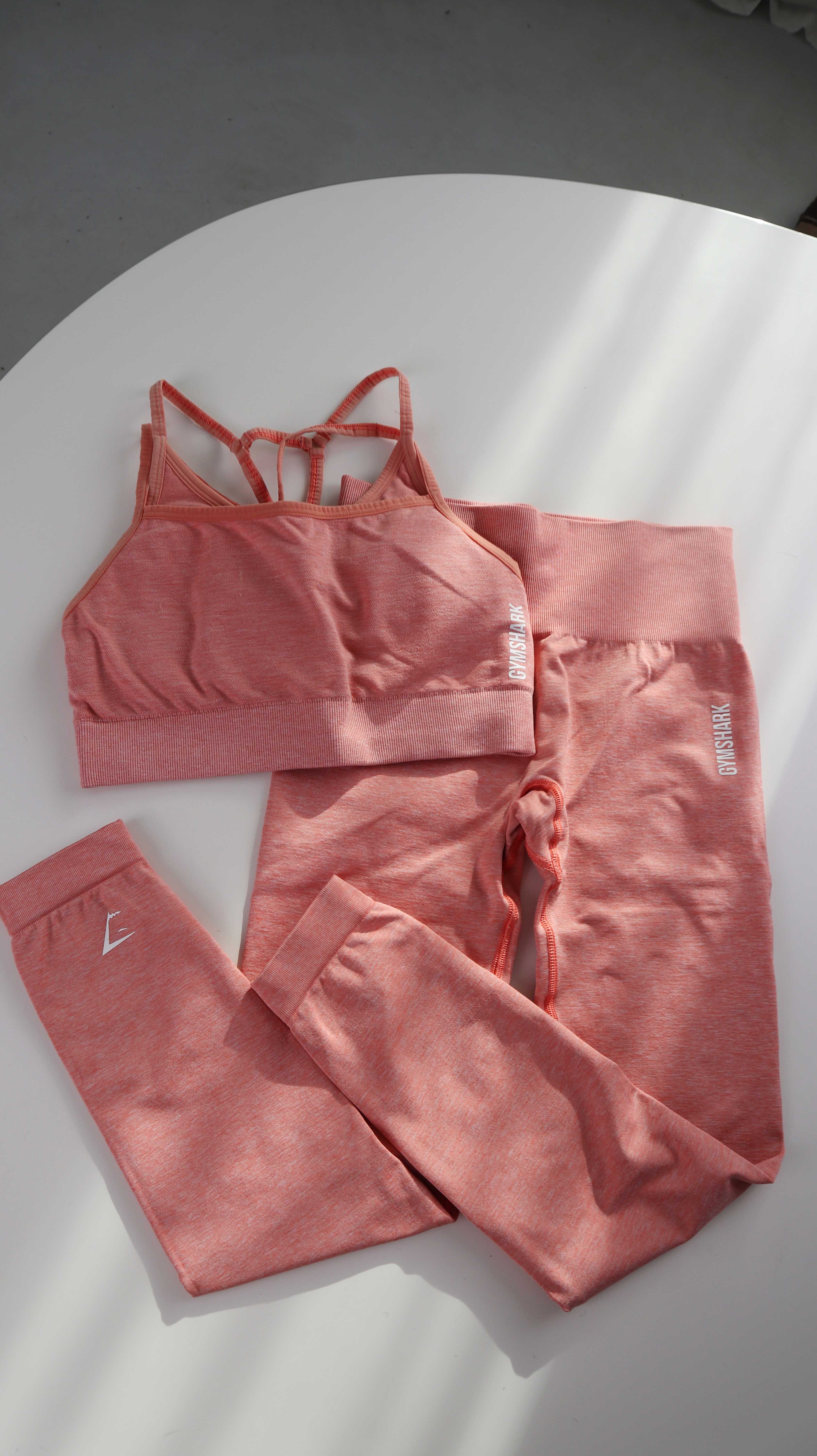 Gymshark Set Sportset 36 S Koralle rosa Leggings Sportbh BH