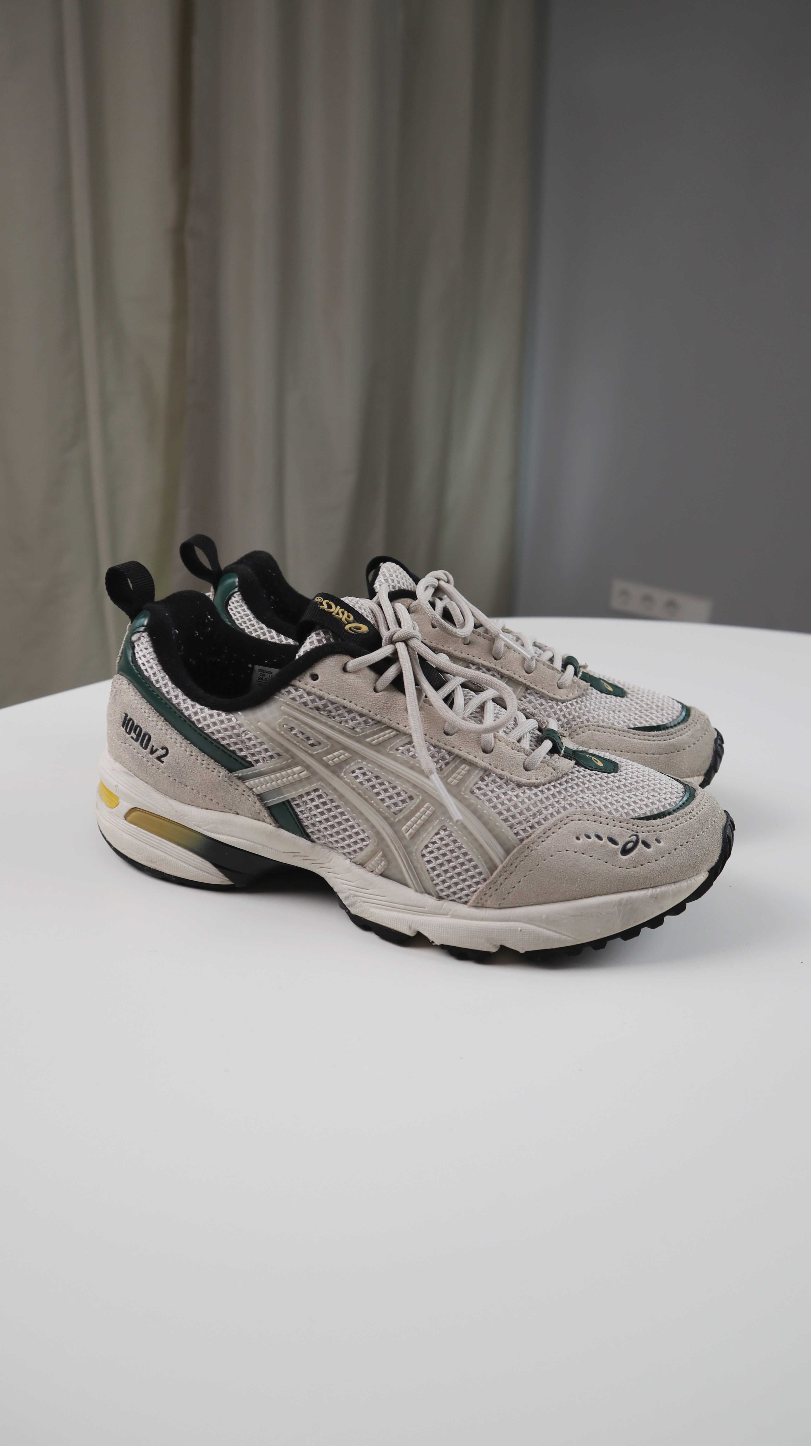 Asics Sneaker Creme Beige Gel-1090v2 38 grün Turnschuhe