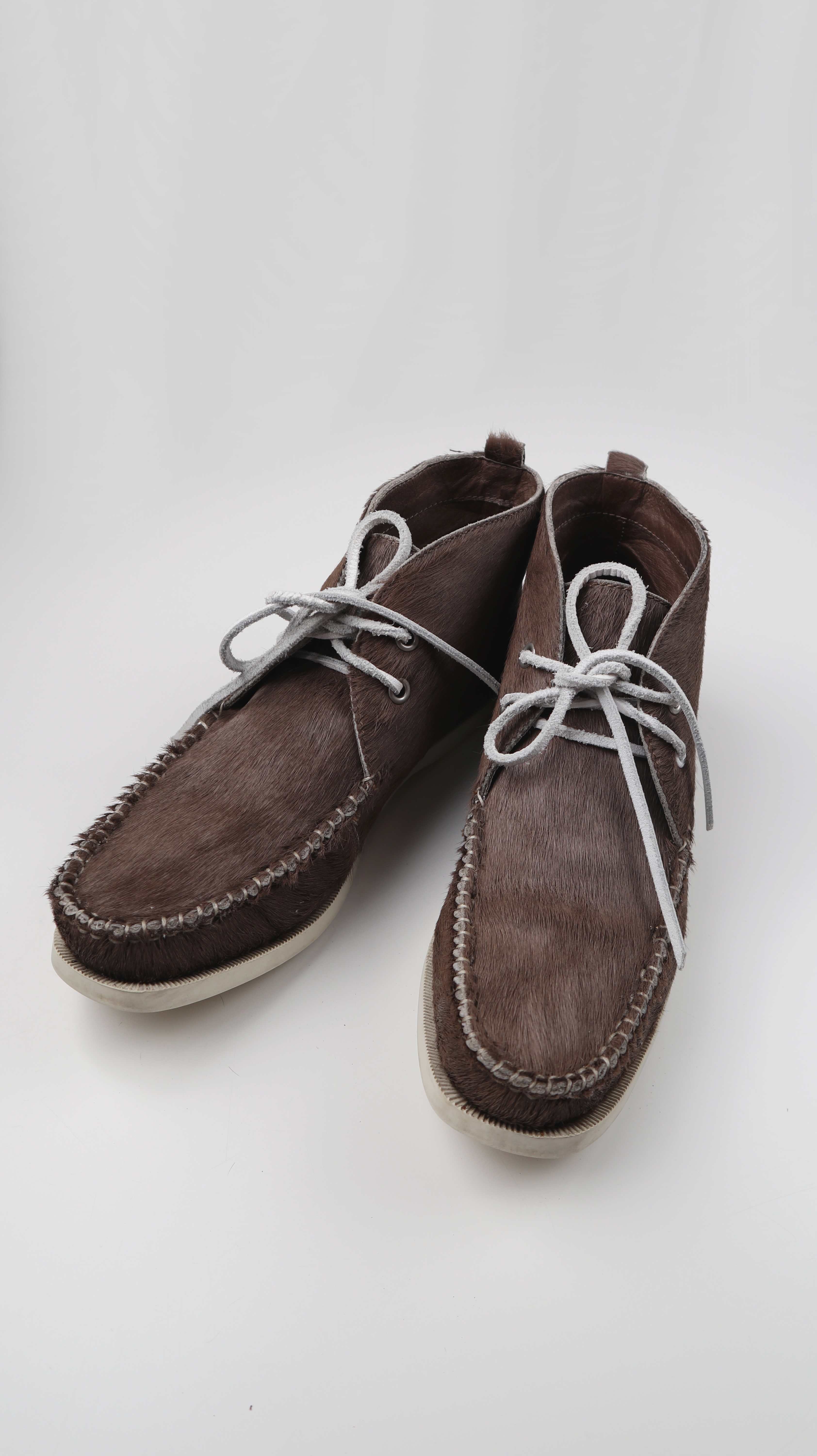 Flip Flop Sneaker 39 Turnschuhe braun Fell Fellsneaker Schnürstiefeletten