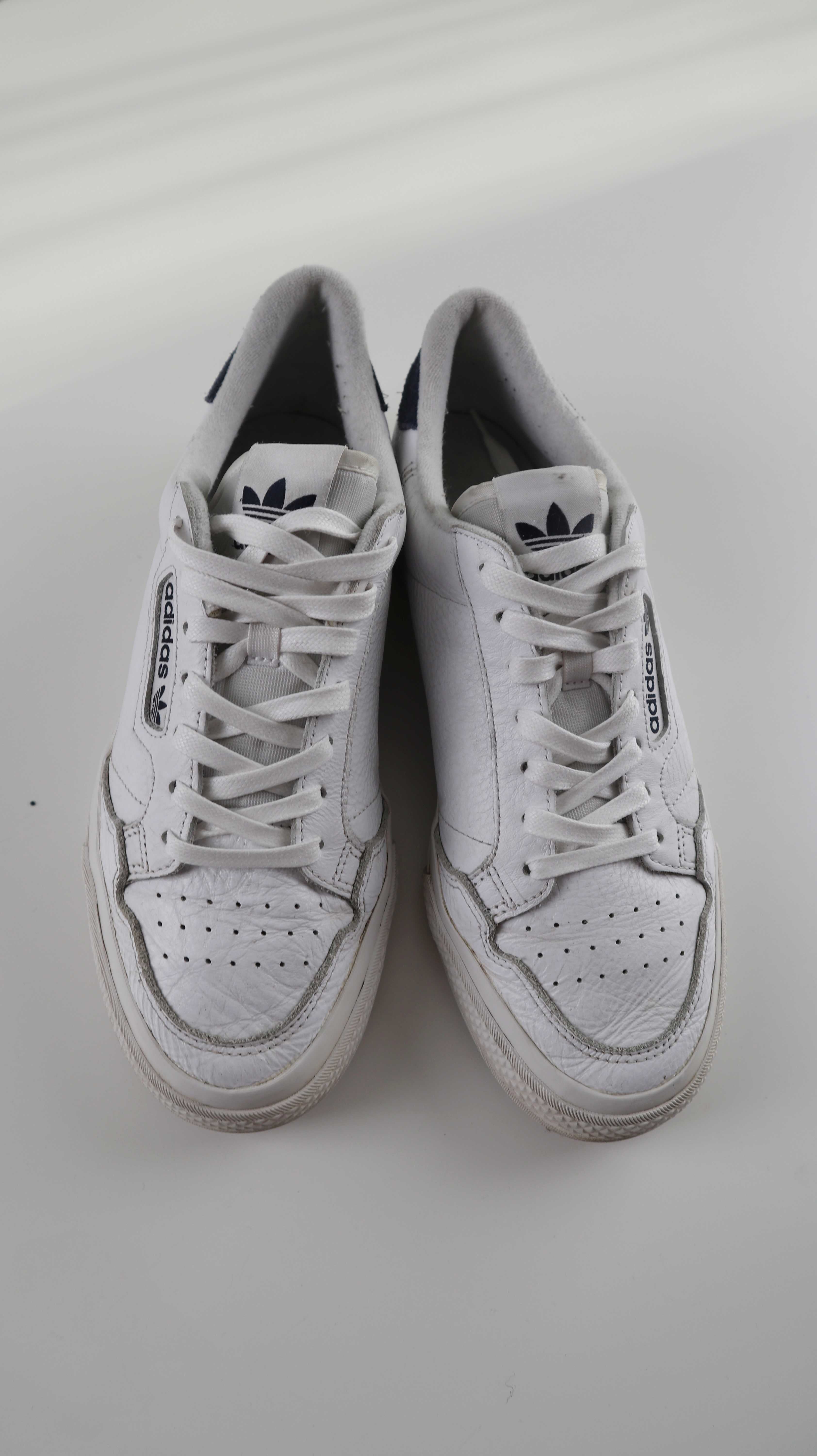 Adidas Sneaker Turnschuhe weiß Leder 43 1/3 Ledersneaker