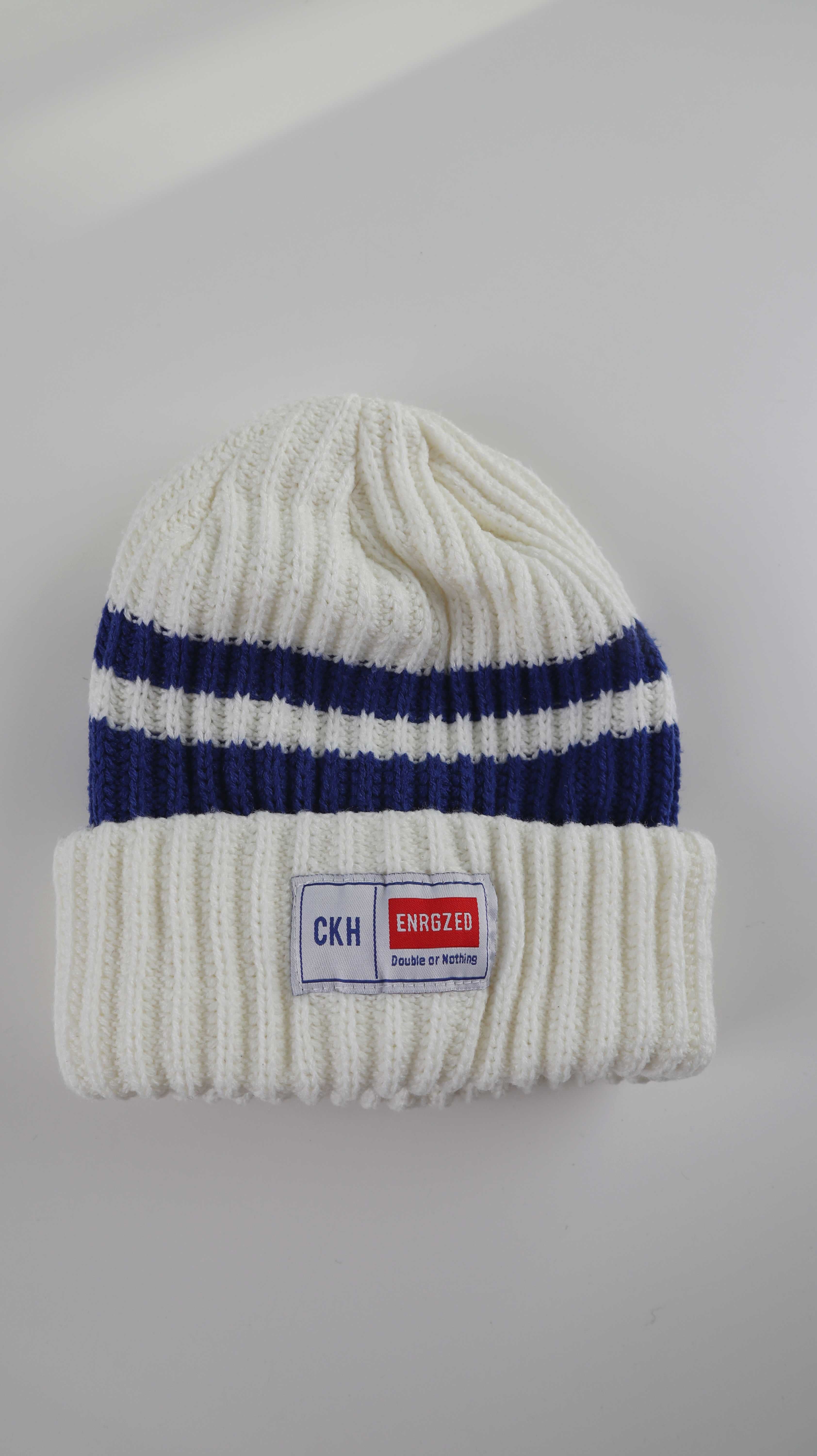CKH Mütze weiß blau gestreift basic Kappe