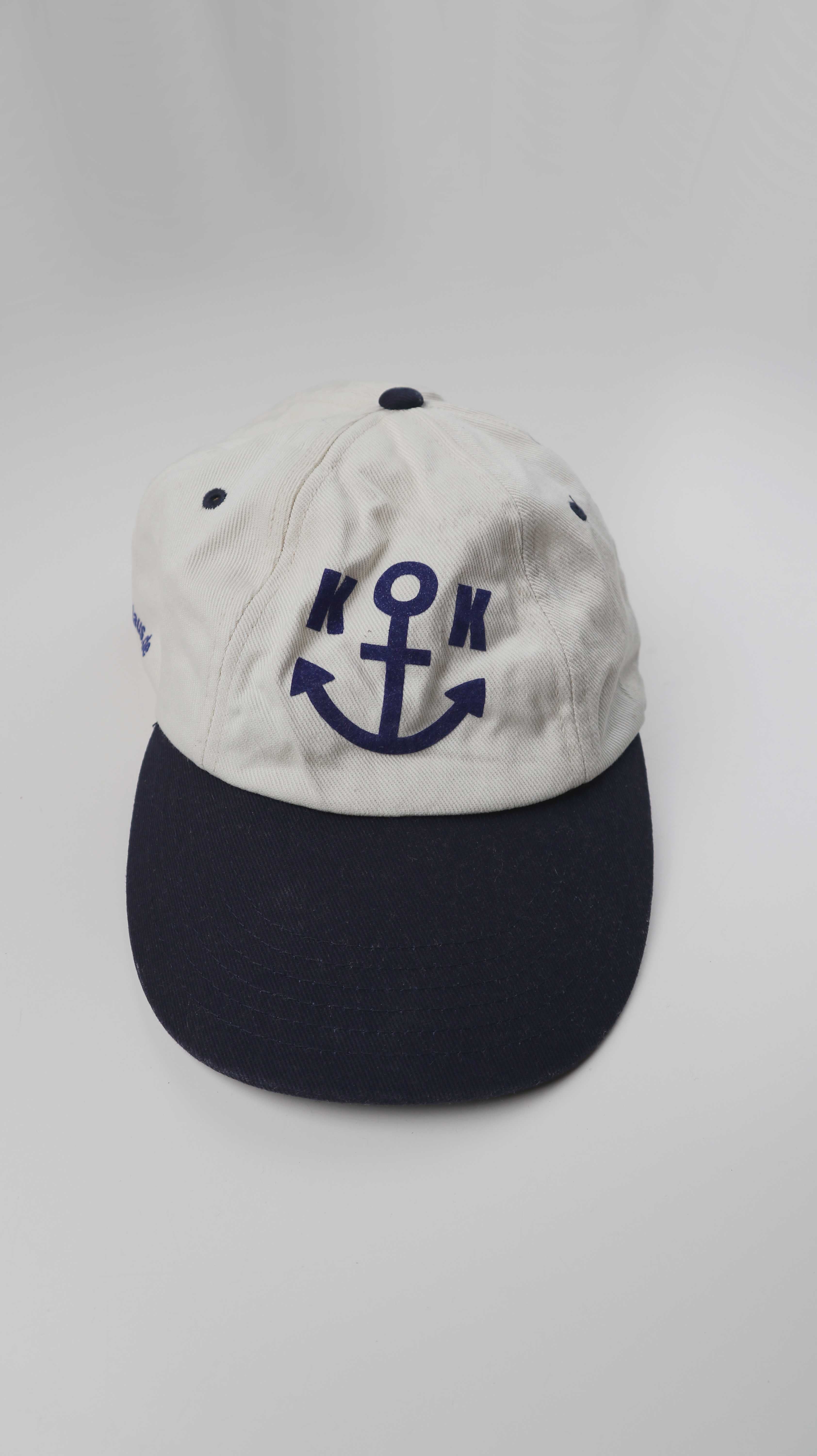 Cap Kappe Mütze Schirmmütze blau weiß Anker