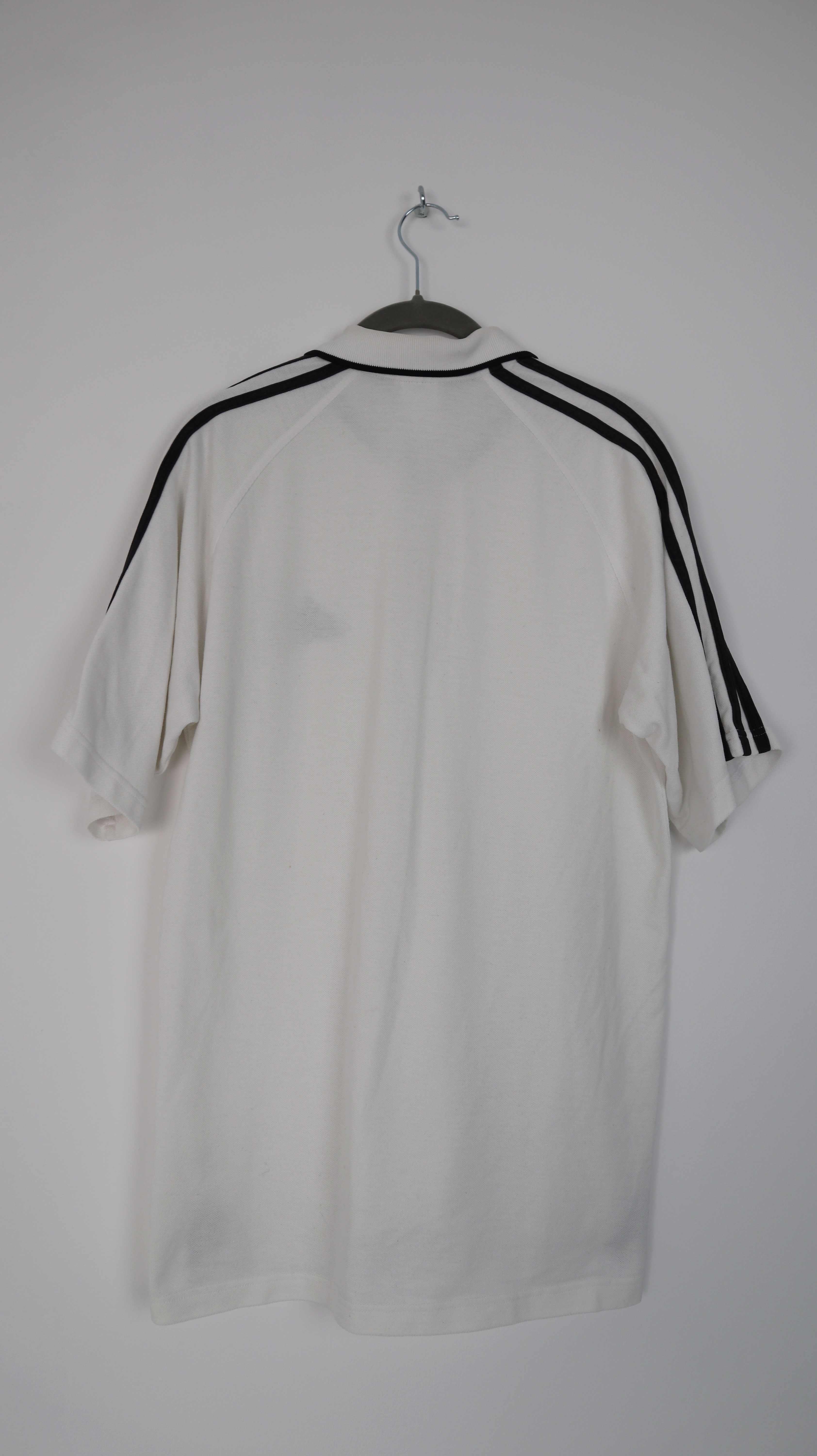 Adidas Vintage Poloshirt Polo weiß Oberteil T-Shirt L