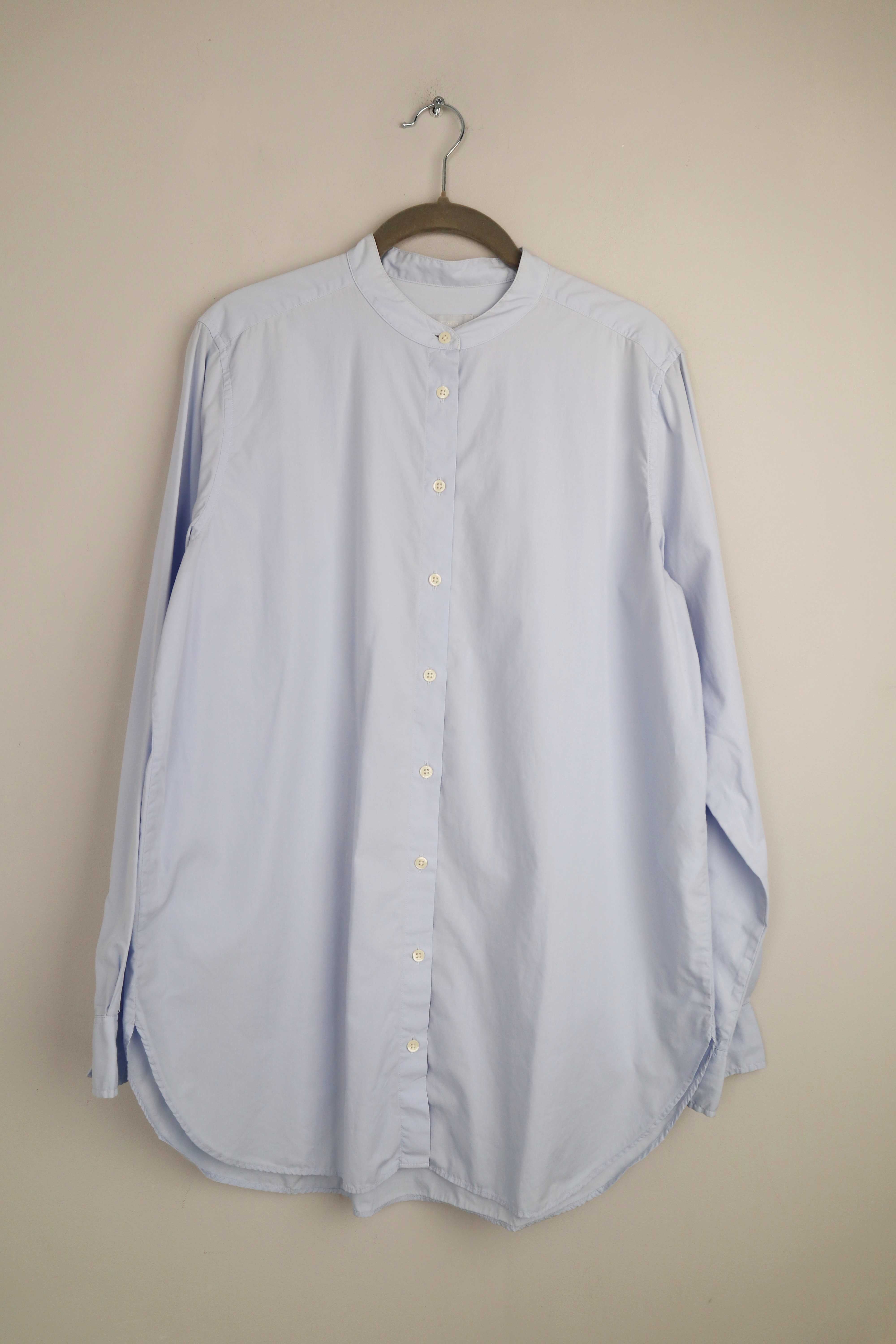 Closed Bluse Hemd Blau hellblau Shirt 40 L einfarbig basic