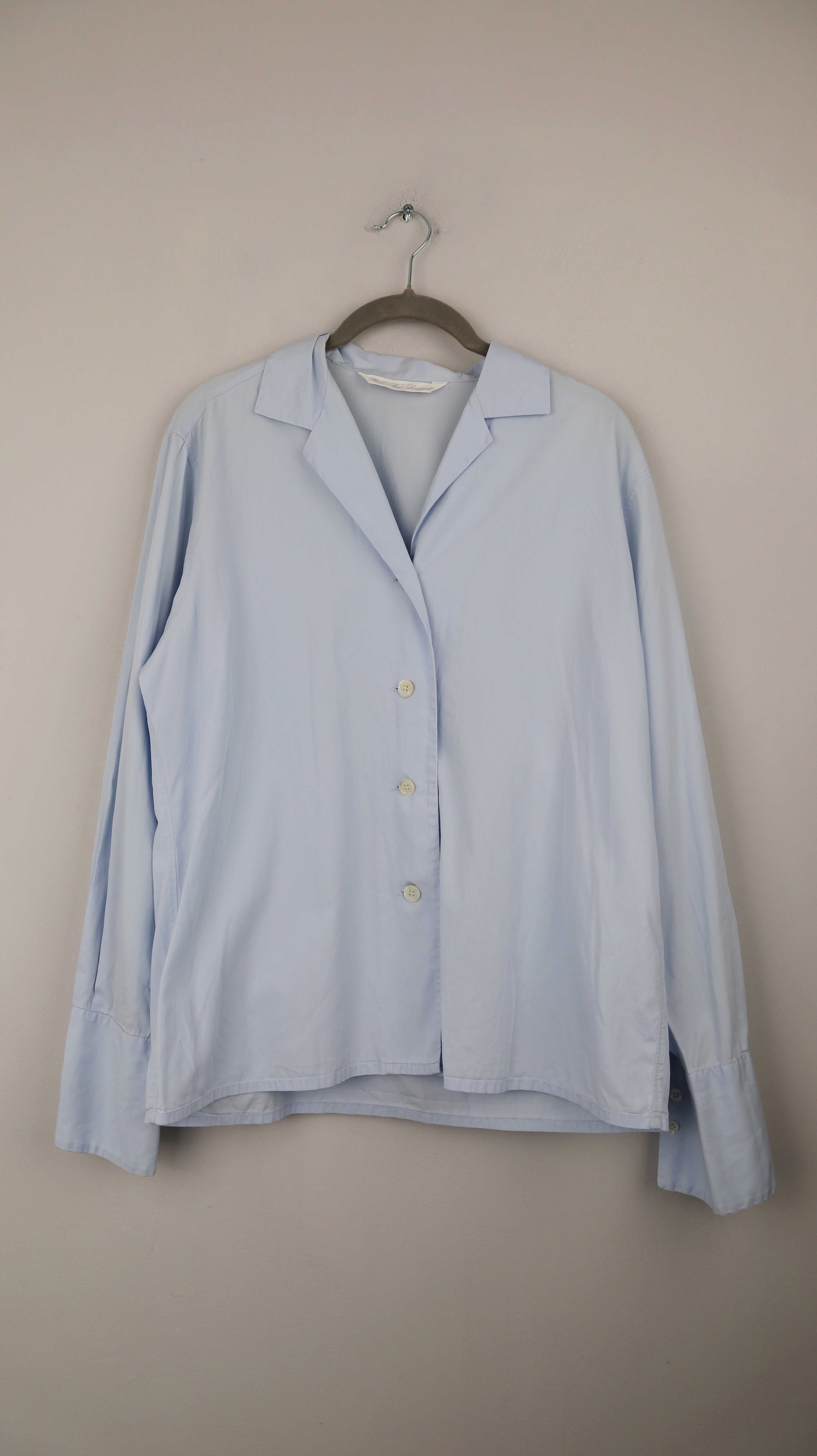 Trust Shirt Company Bluse Hellblau Blau Hemd 38 M einfarbig