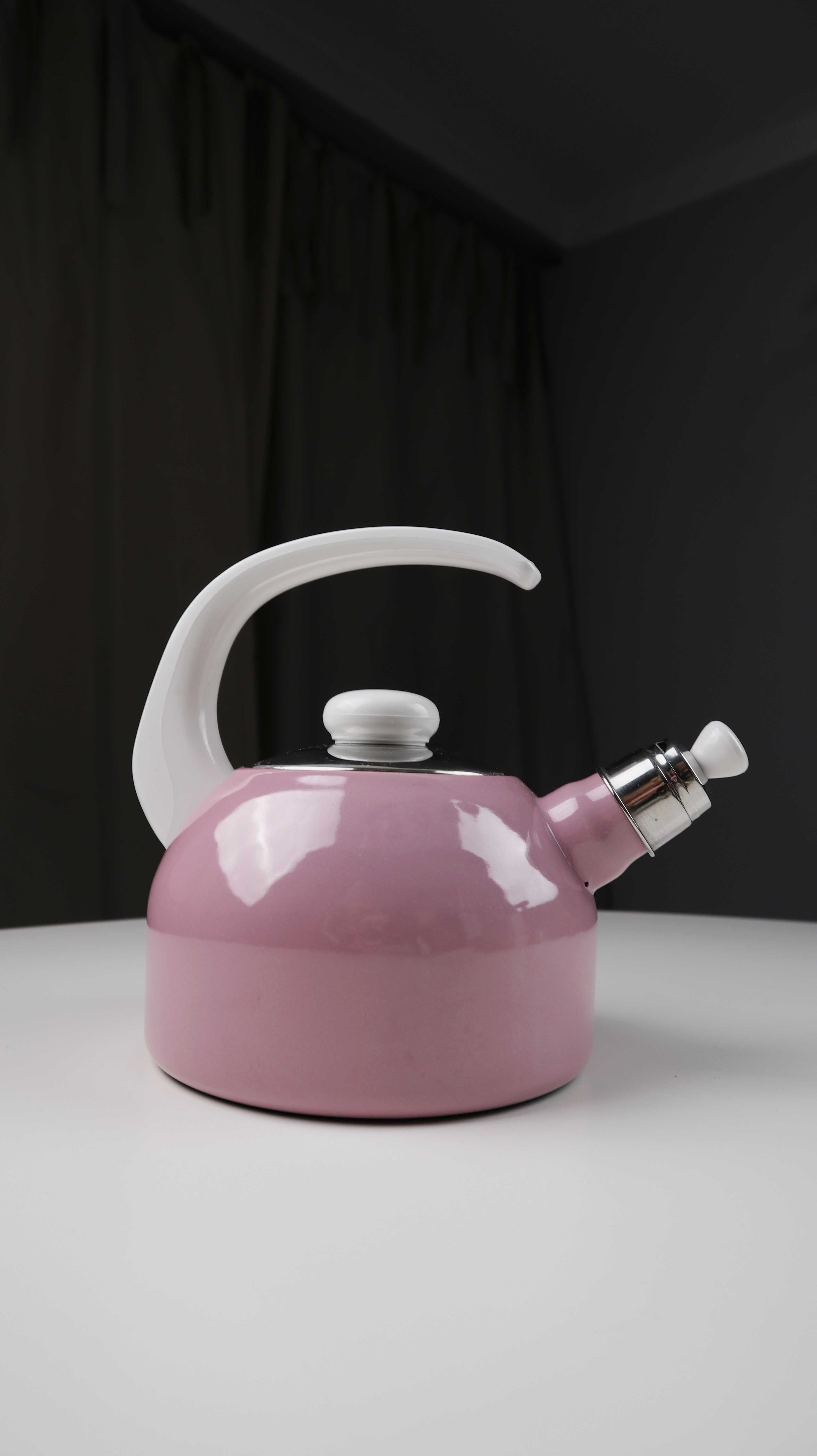 Riess Wasserkessel Wasserkocher Rosa Altrosa Flötenkessel Metall