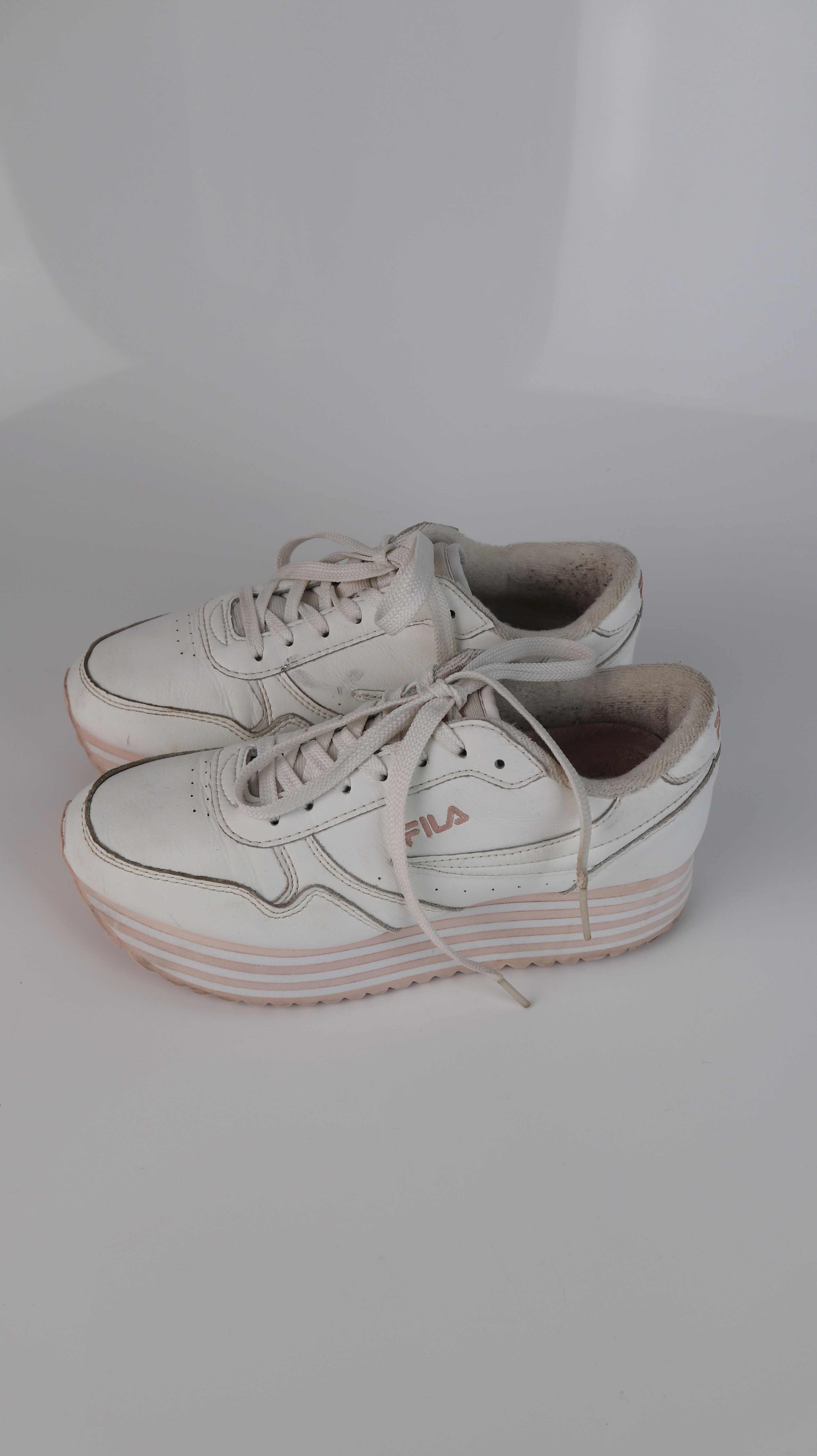 FILA Sneaker weiß 39 Plateau Rosa Turnschuhe