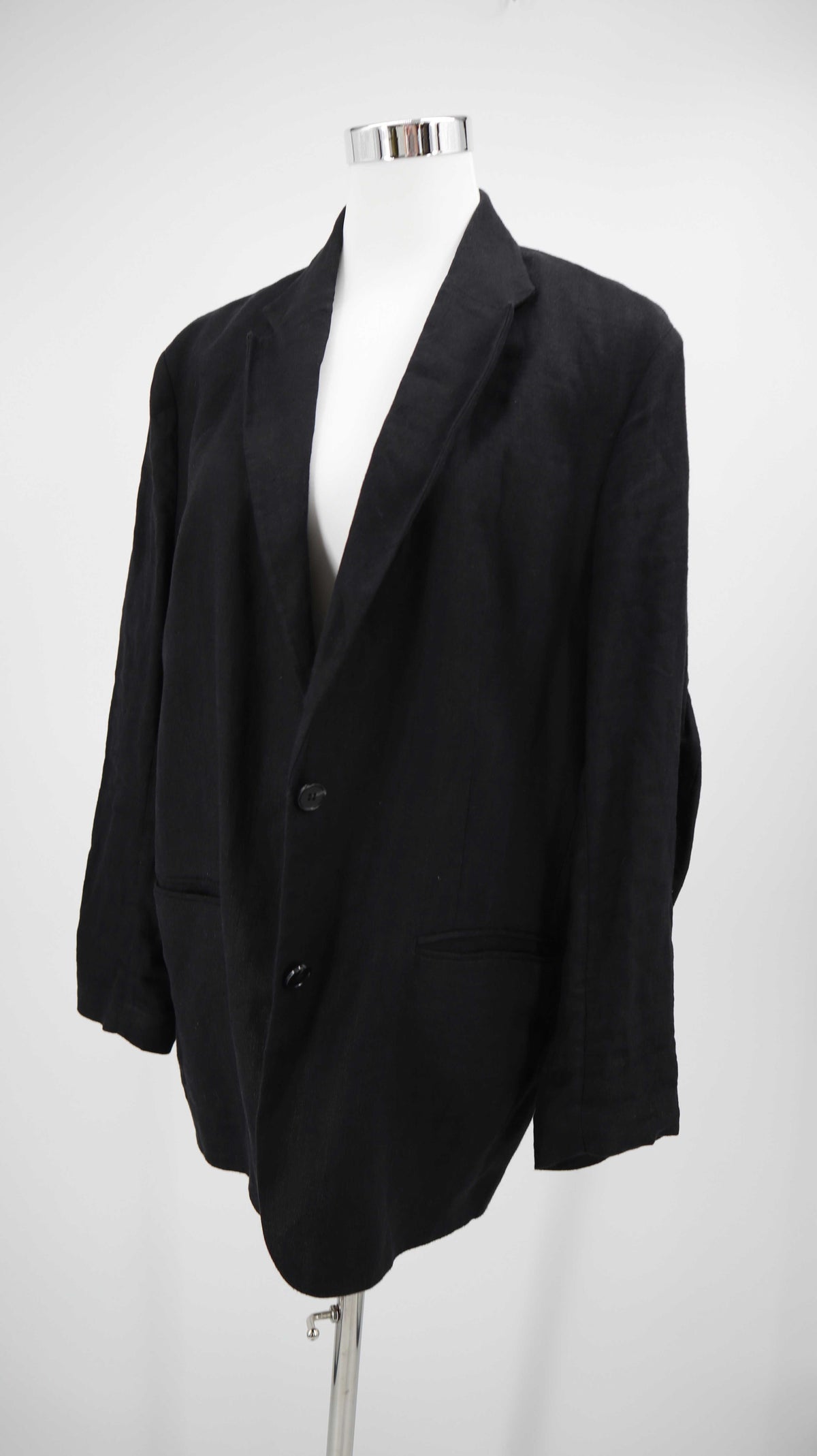 COS Blazer schwarz 38 M Jacke Leinen Leinenblazer Jackett