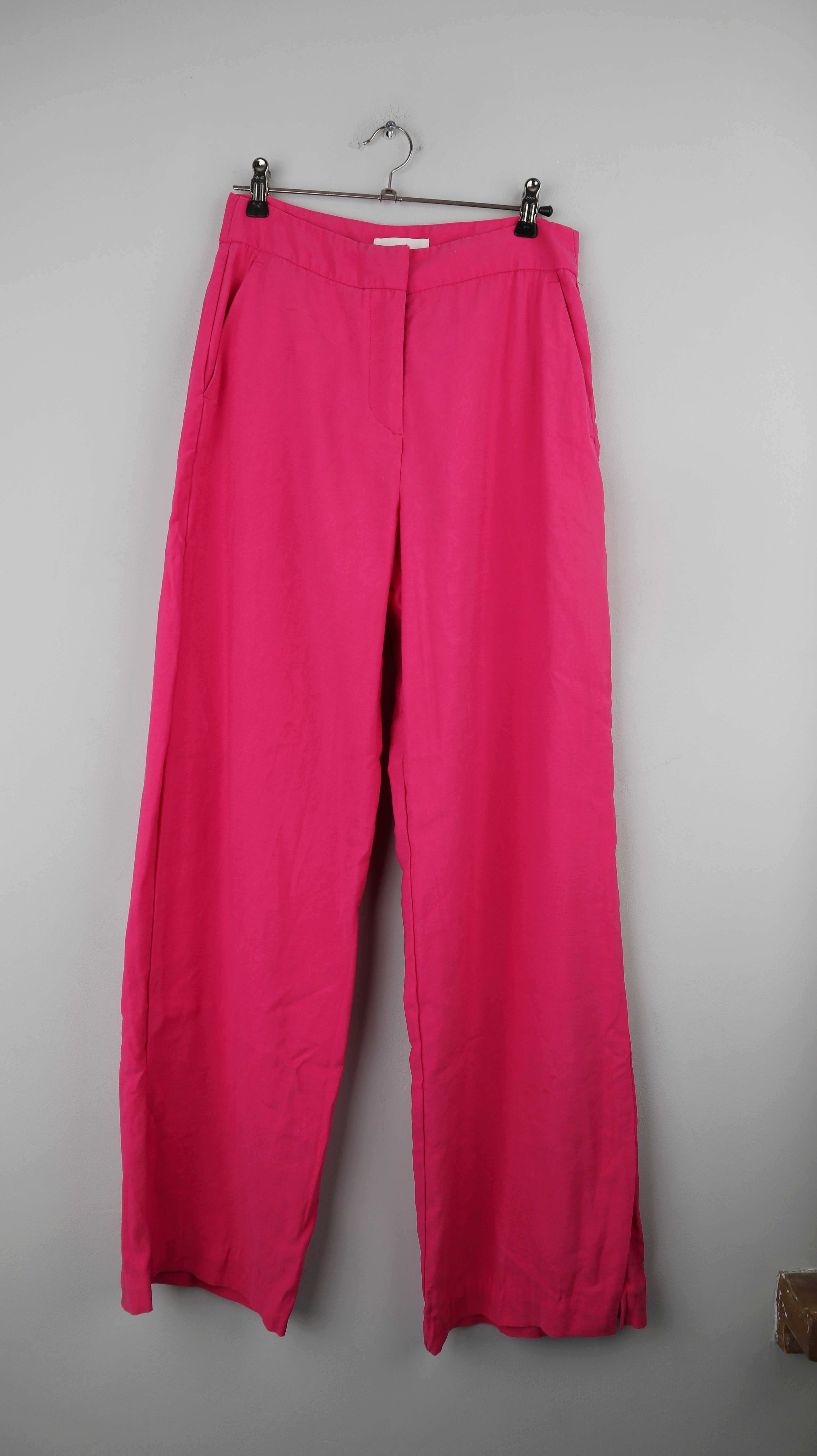 H&M Hose Pink Rosa 36 S flared Sommerhose Schlaghose einfarbig
