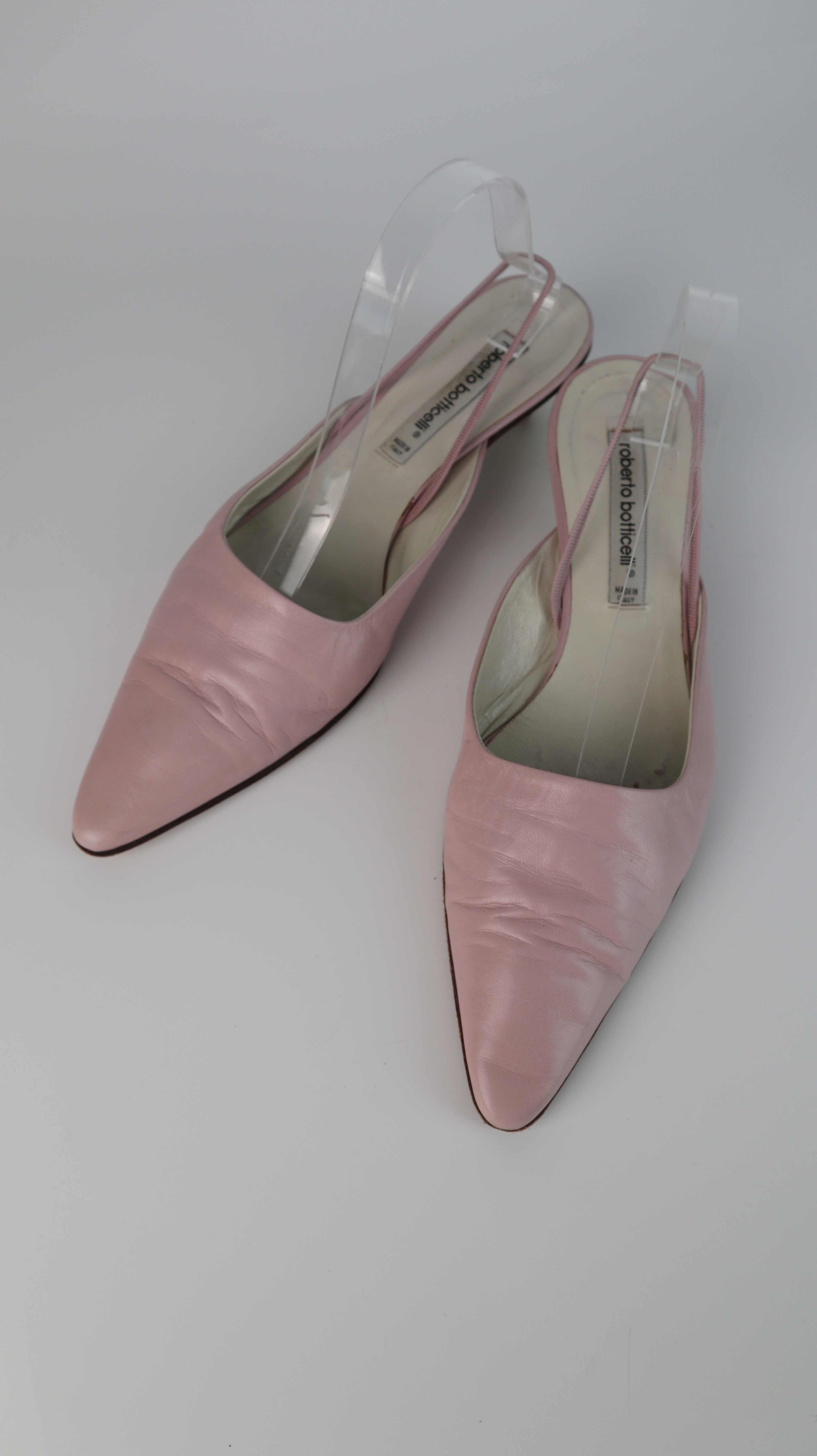 Roberto Botticelli Kitten Heels Rosa Spitz Pumps High Heels 40,5