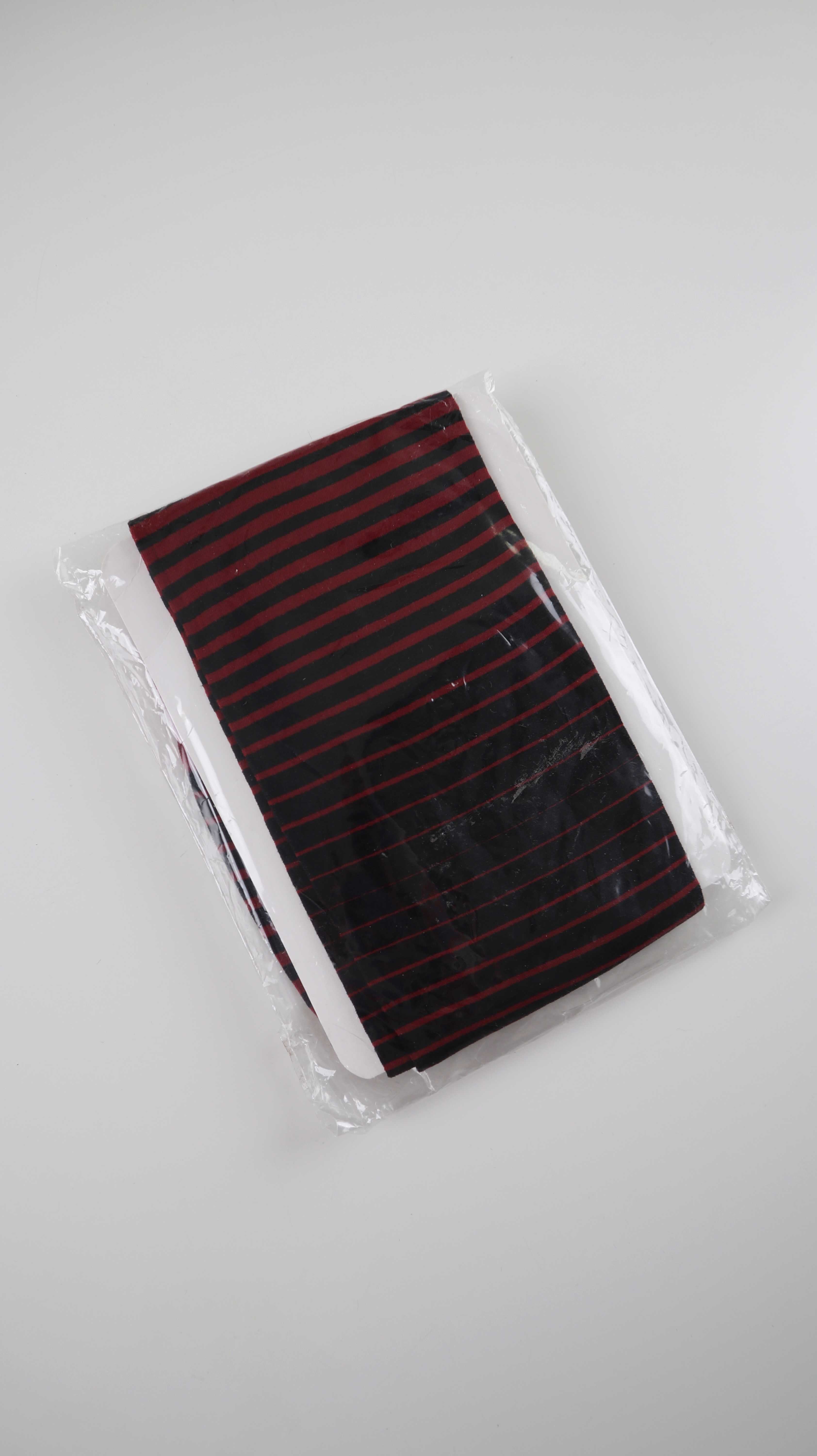 Strumpfhose neu schwarz rot gestreift 38 M