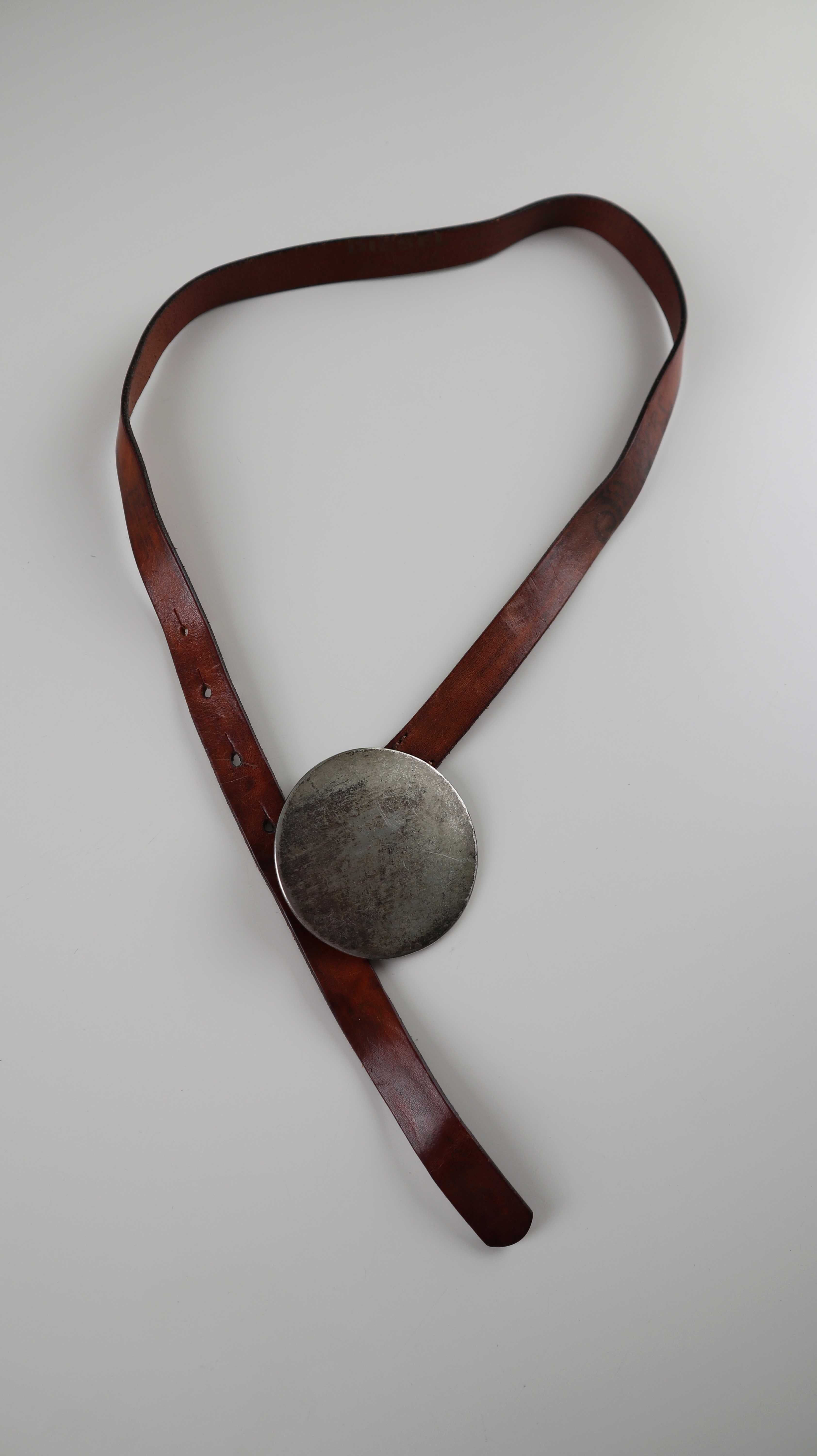 Diesel Gürtel Braun Schnalle Ledergürtel dünn schmal