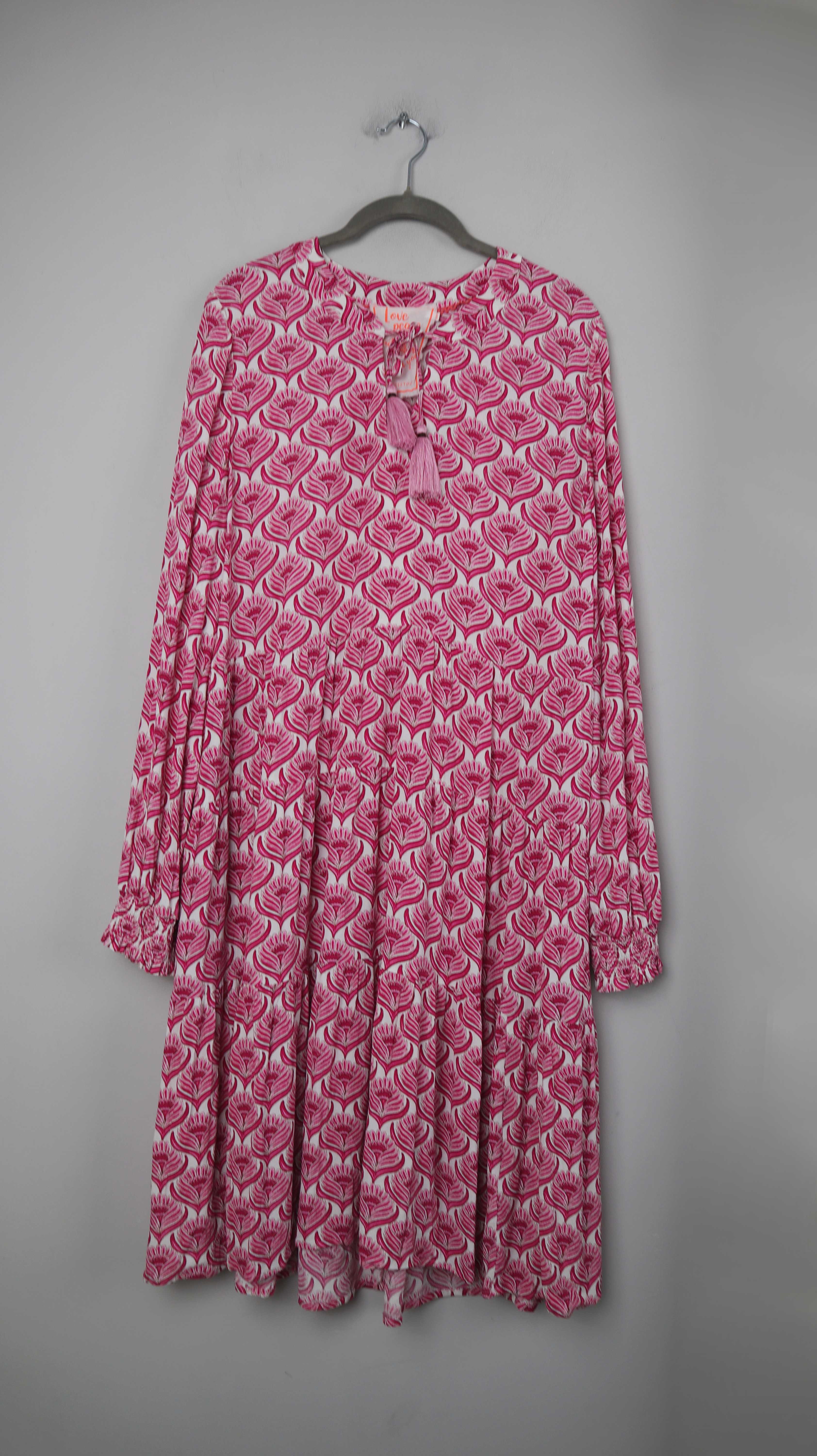 Lieblingsstück Kleid rosa pink Midi Midikleid 44 XXL Sommerkleid