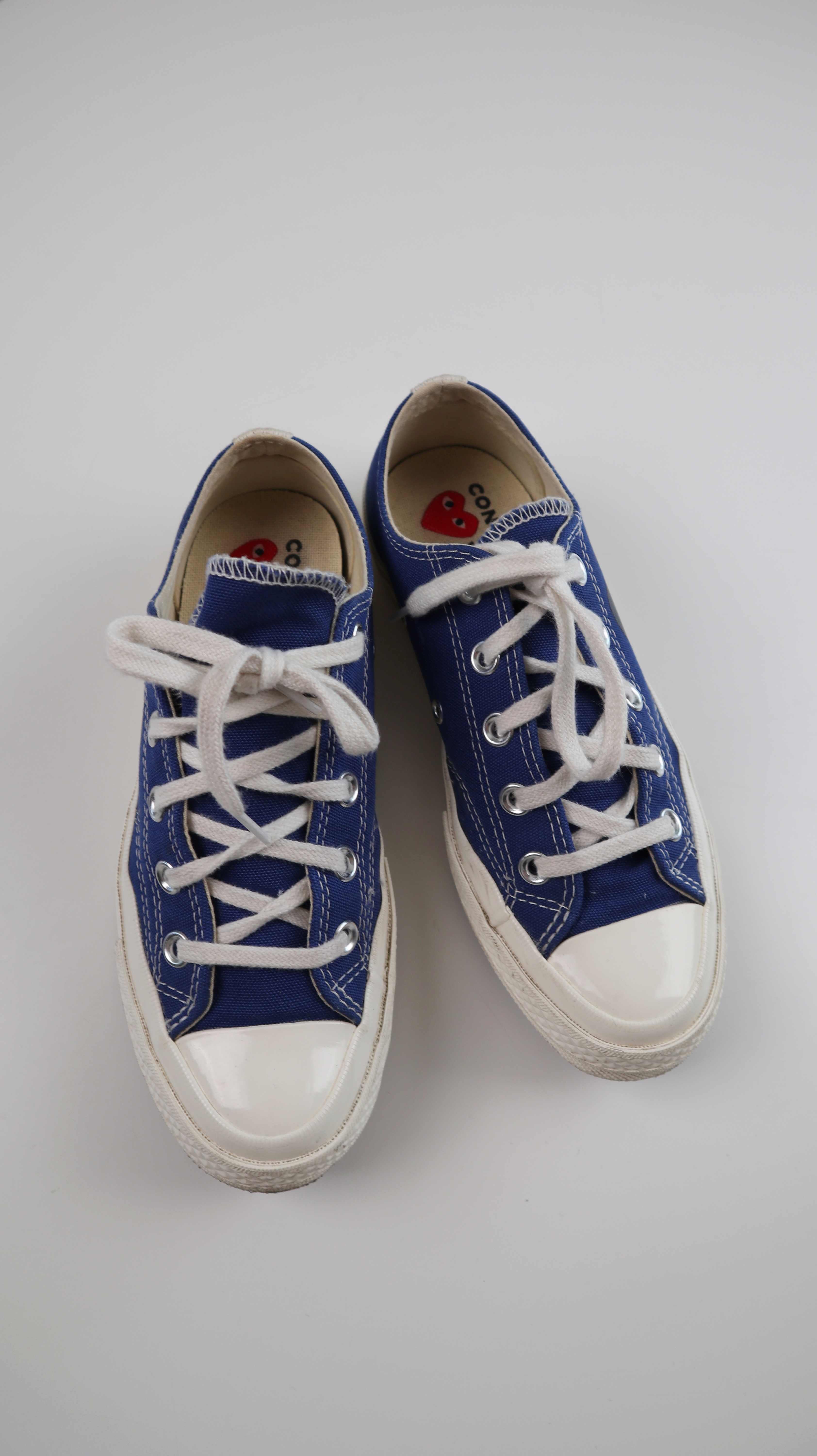 Comme des Garcons Chucks Sneaker Turnschuhe Blau 36,5 Schnürer