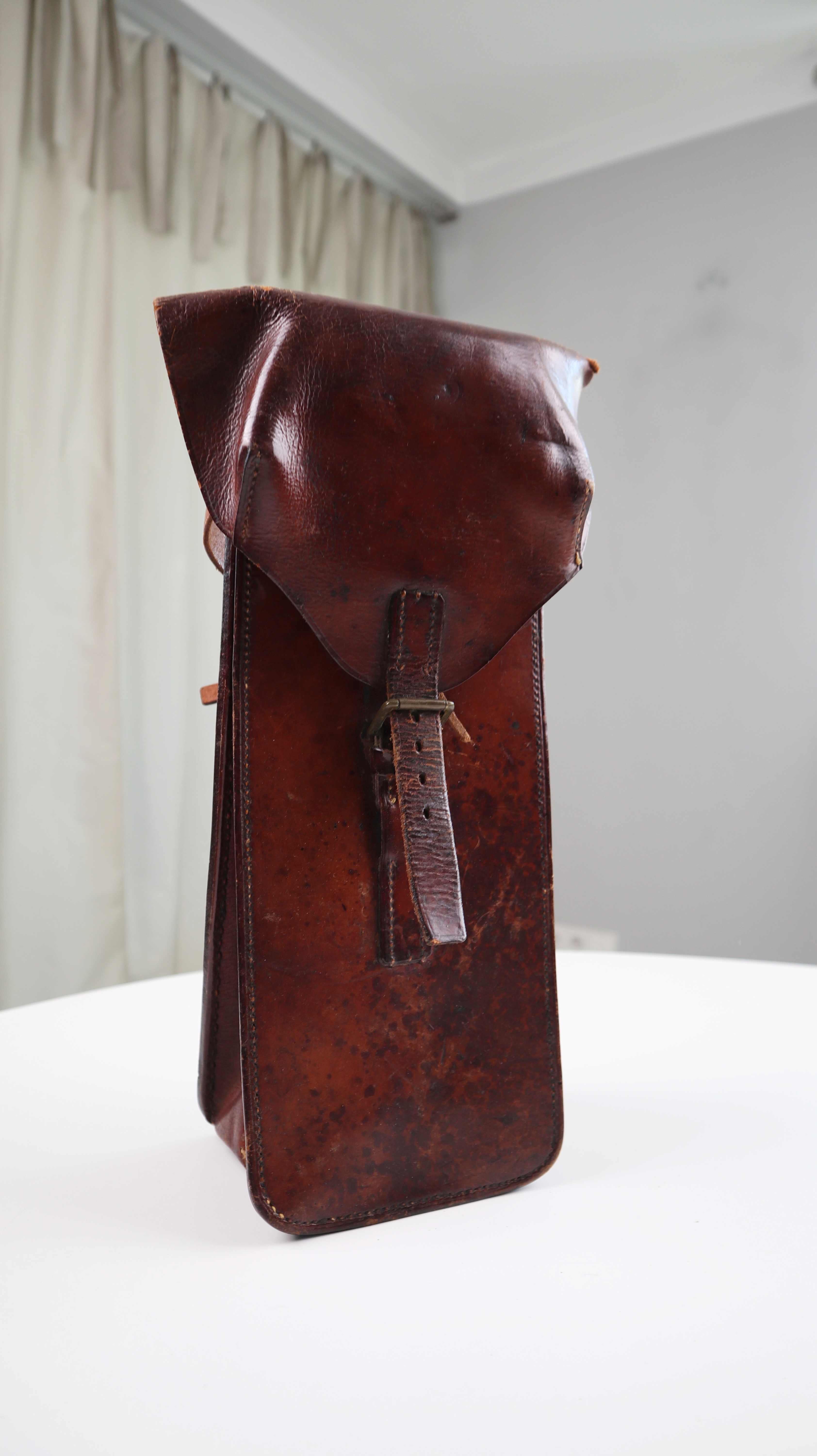 Magazintasche Flaschentasche Ledertasche Etui Reiter Tasche Leder Vintage
