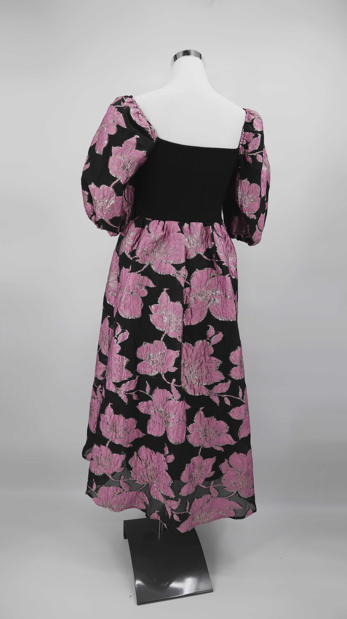 Maxikleid Selfmade schwarz lila Abendkleid 38 M Maxi Kleid