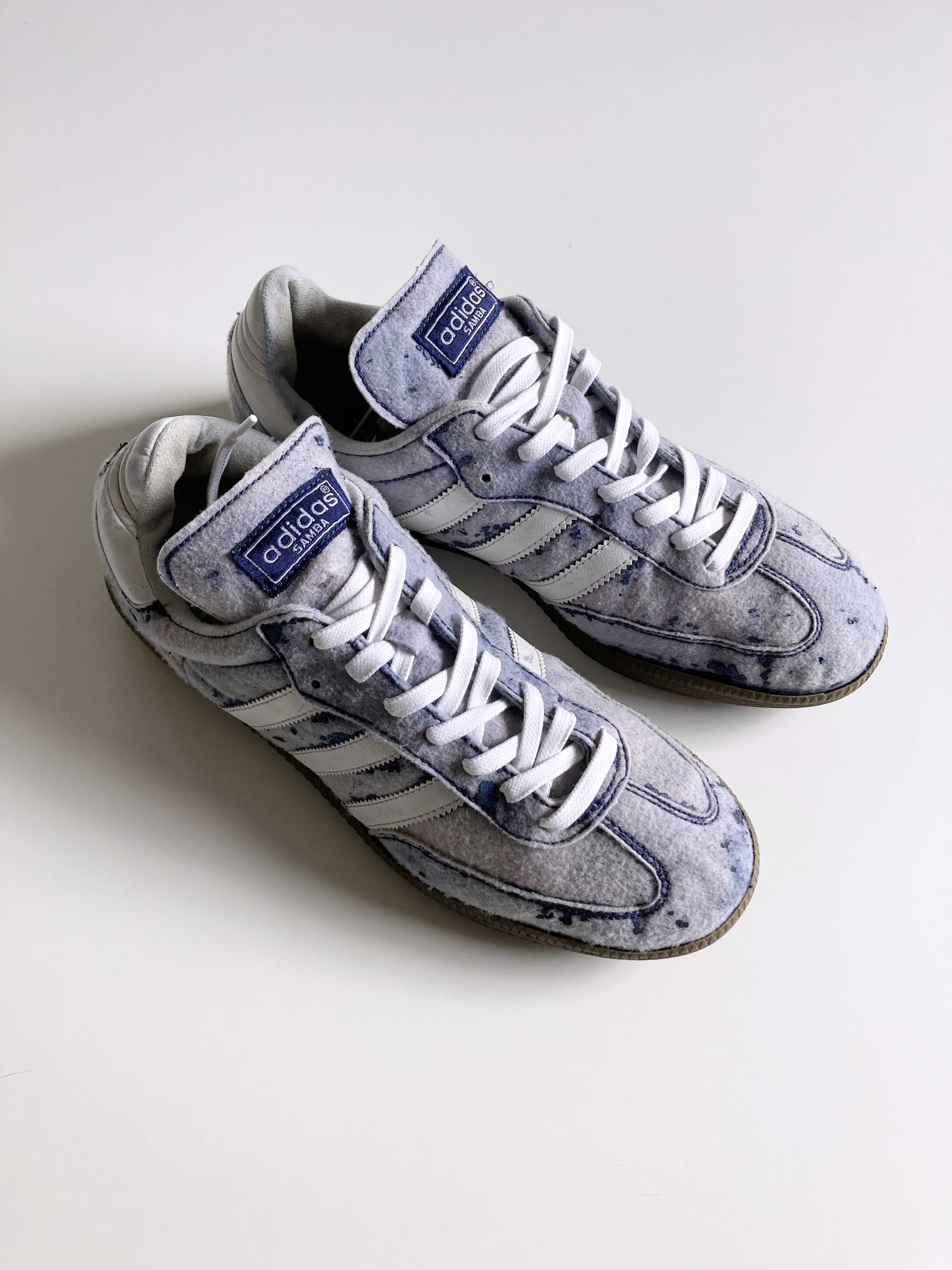 Adidas Samba Sneaker Blau Vintage 45 1/3 used Turnschuhe – Handpicked pieces