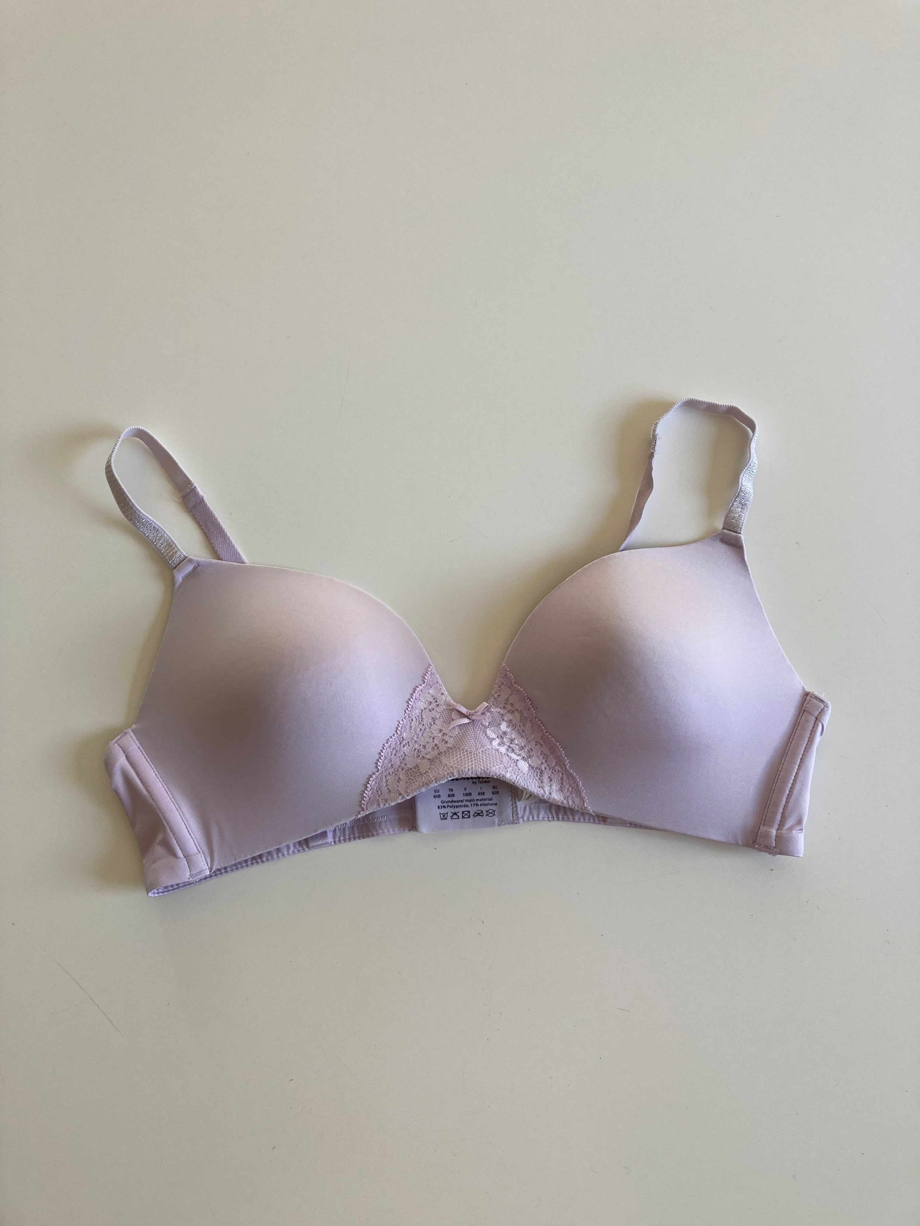 TCM BH lila flieder 85B flach ohne Push up Unterwäsche