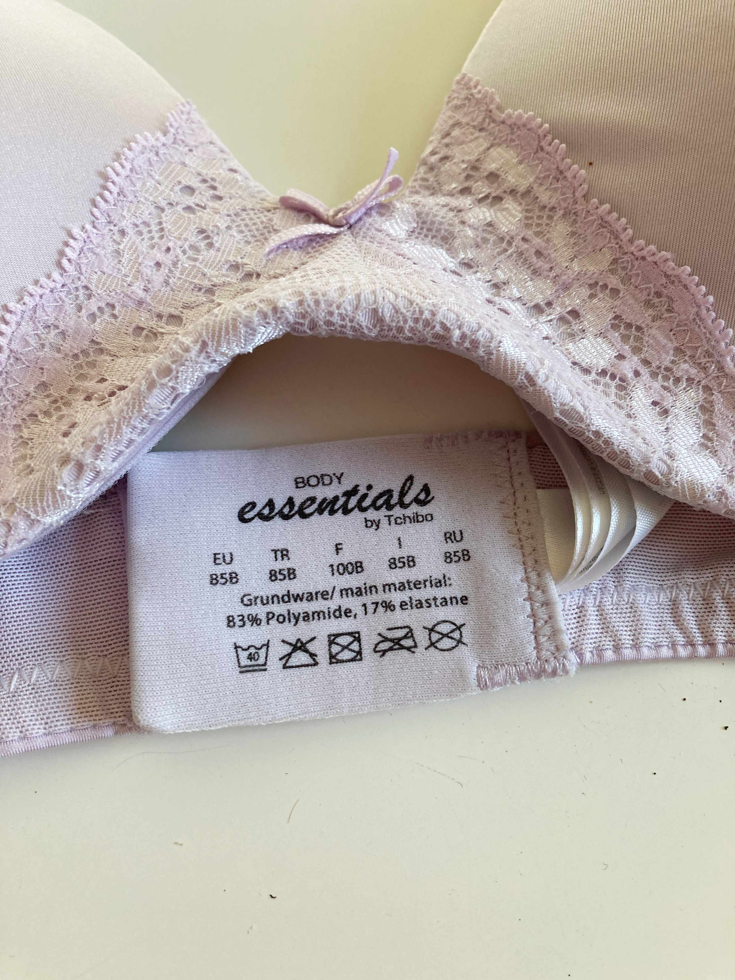 TCM BH lila flieder 85B flach ohne Push up Unterwäsche