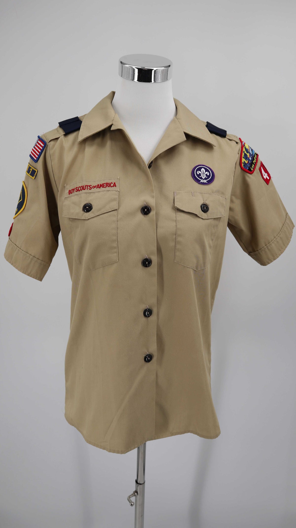 Boy Scouts of America Uniformhemd Bluse Hemd braun beige 38 M