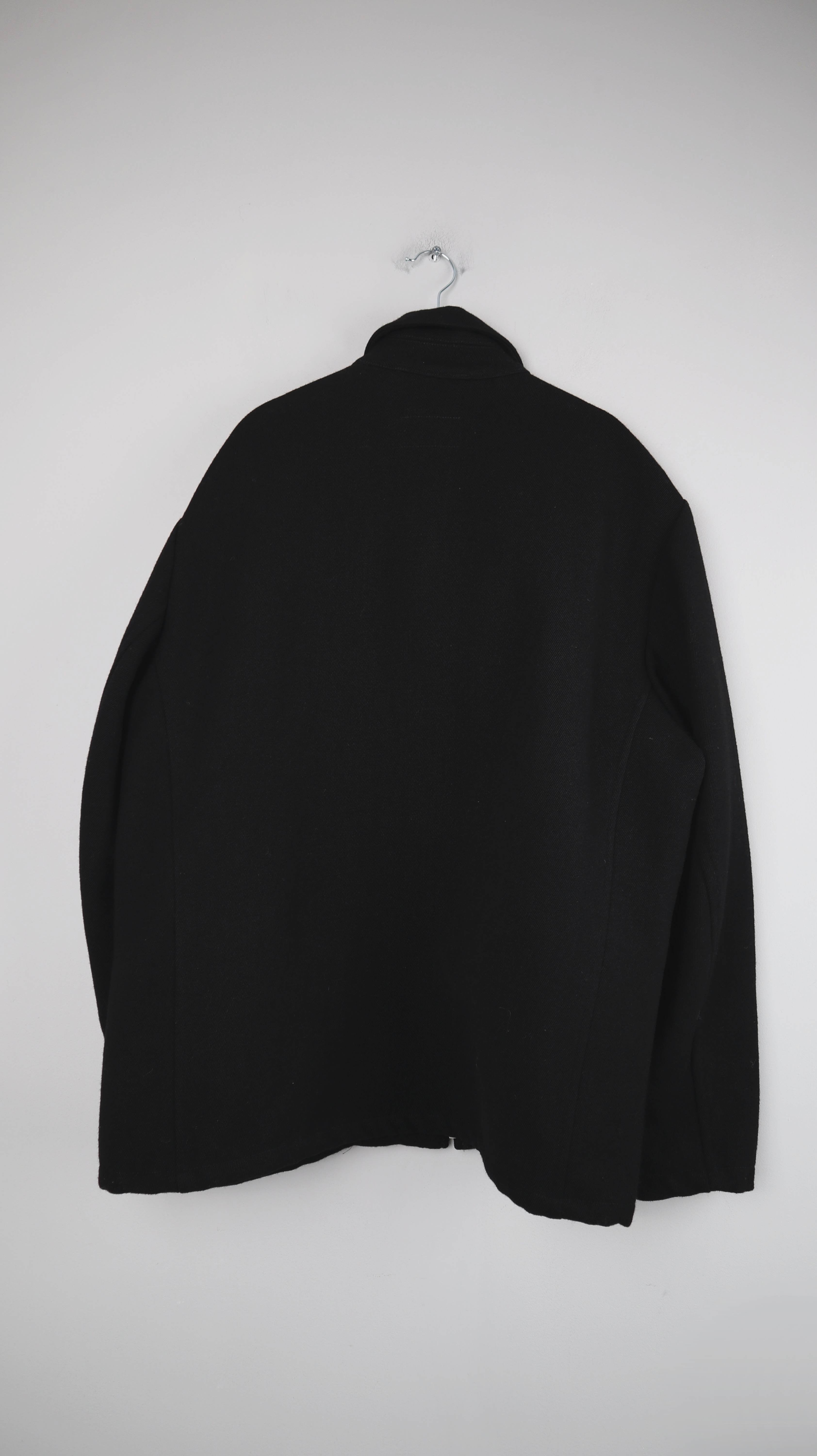 OMEN Jacke Bomberjacke schwarz XL Wolljacke Schurwolle