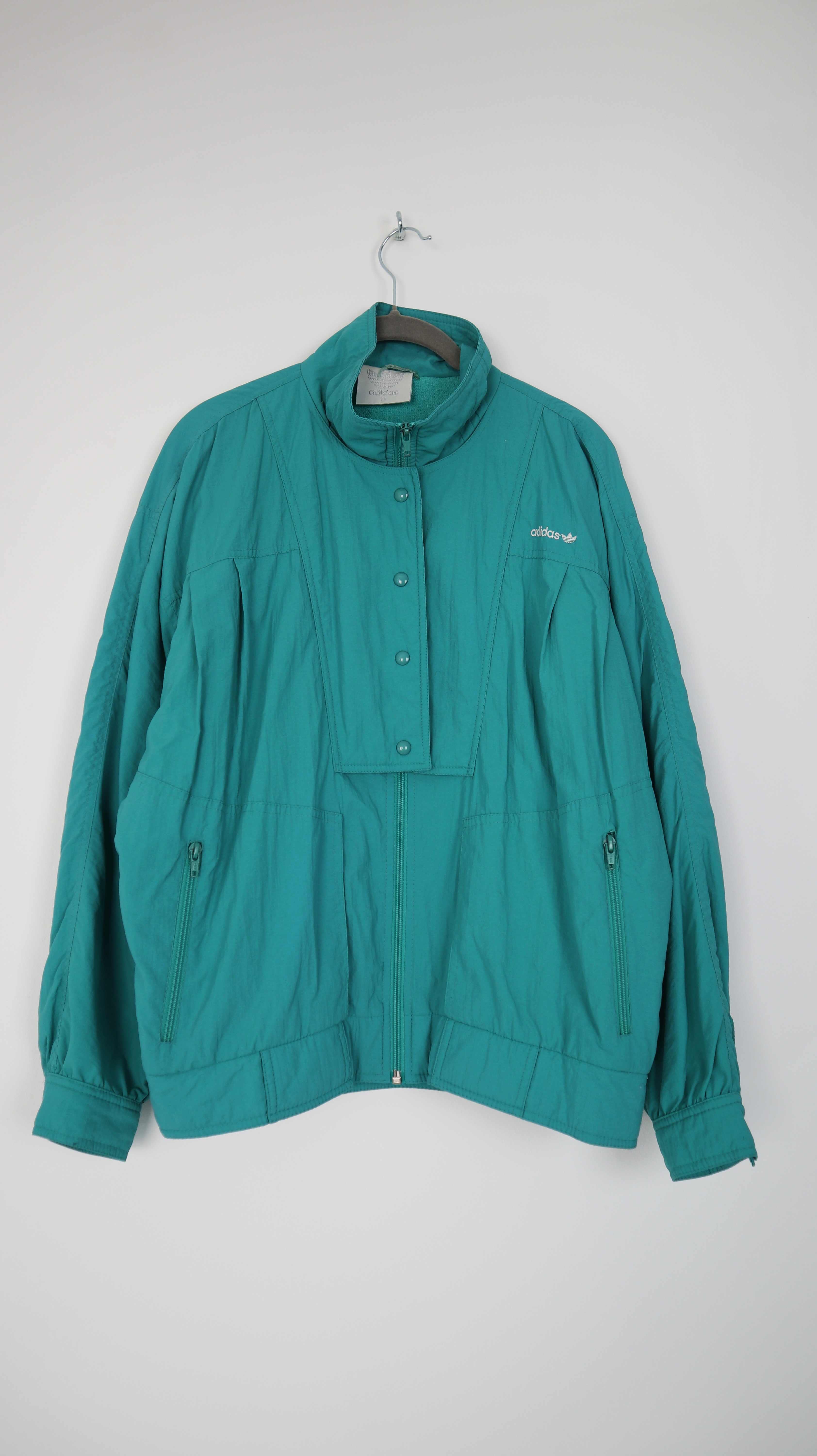 Adidas Jacke Türkis 38 M Trainingsjacke Sportjacke 1998