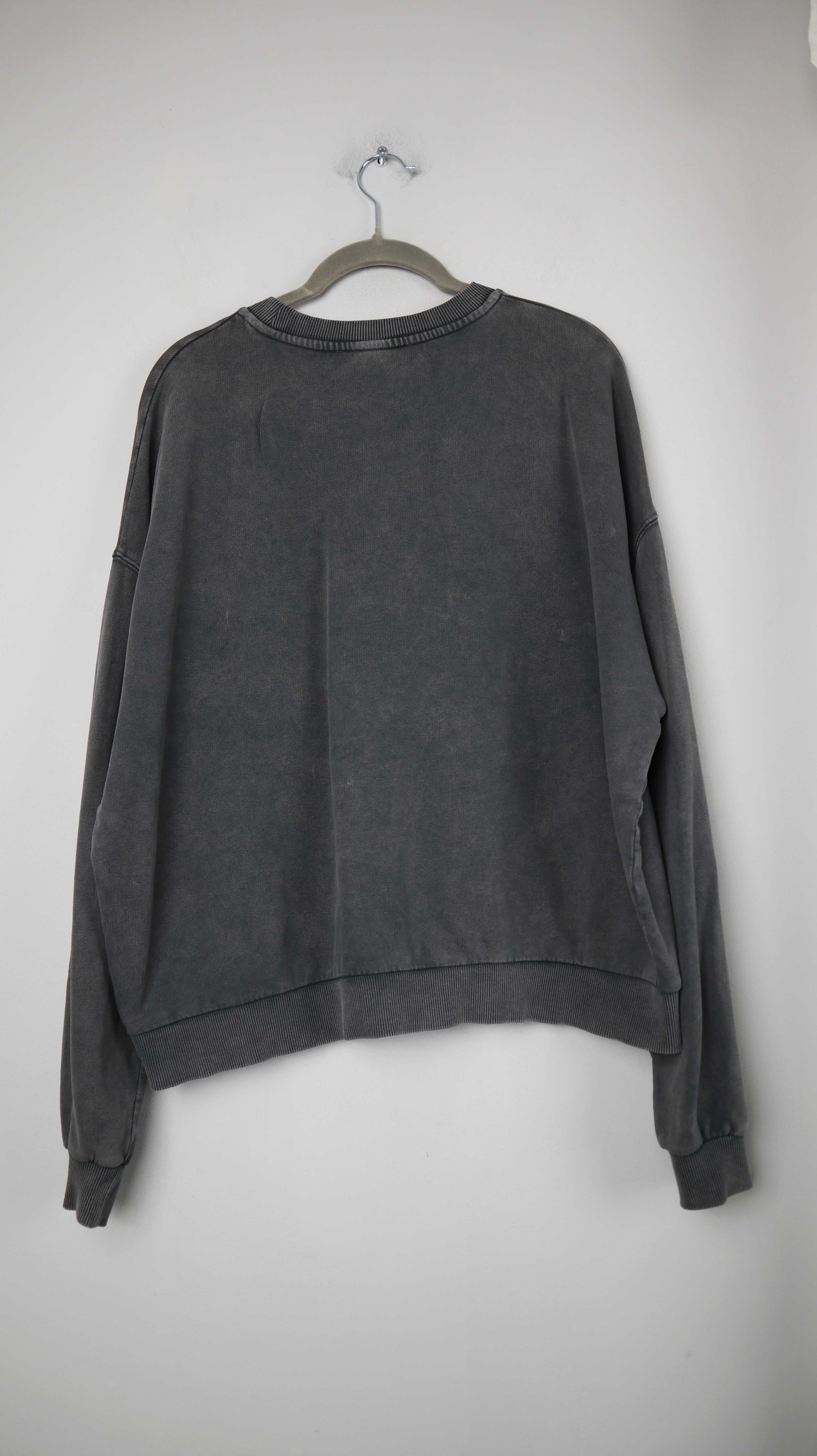 Promod Pullover Sweater Grau Oberteil 38 M basic einfarbig Leo