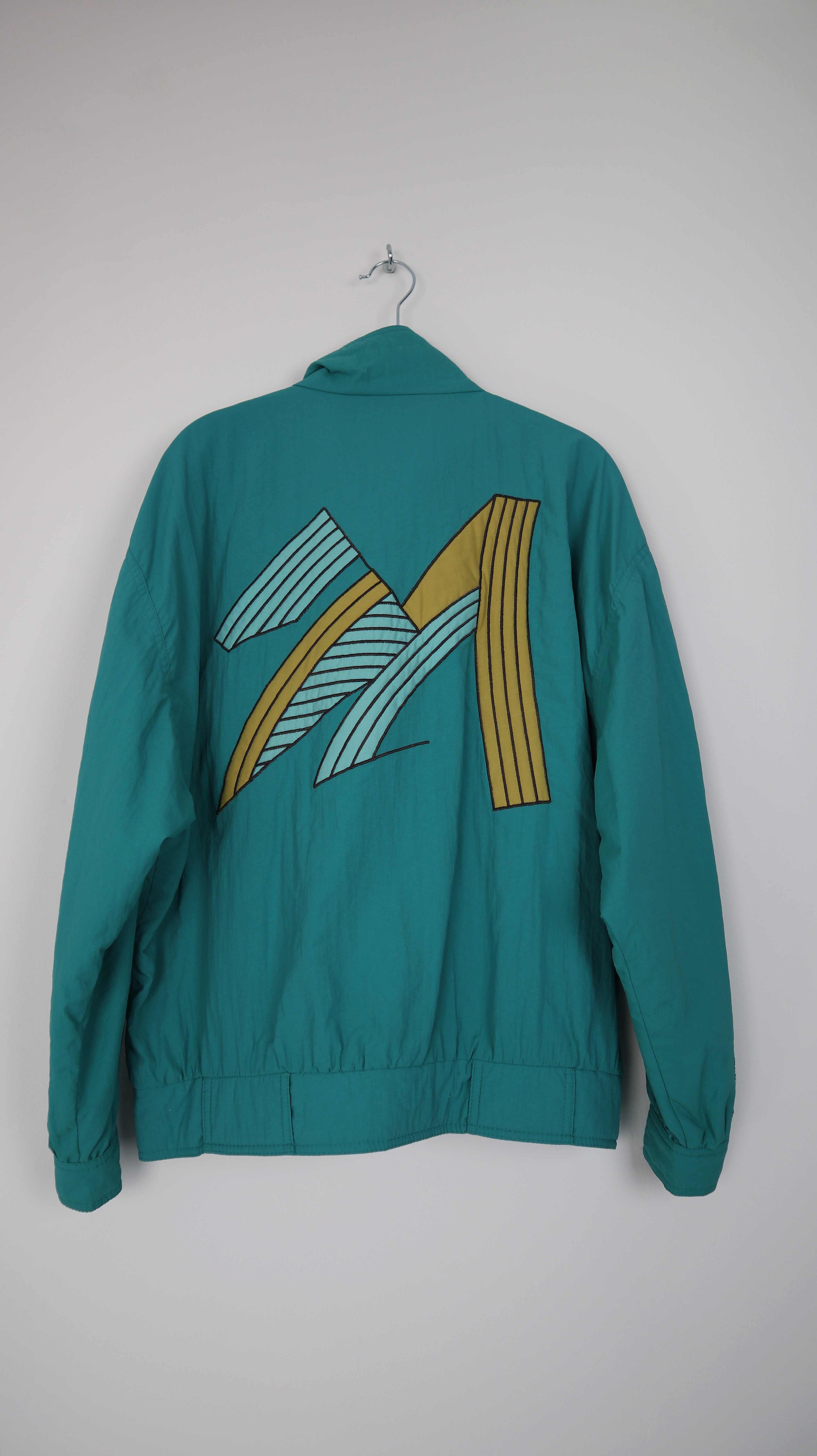 Adidas Jacke Türkis 38 M Trainingsjacke Sportjacke 1998