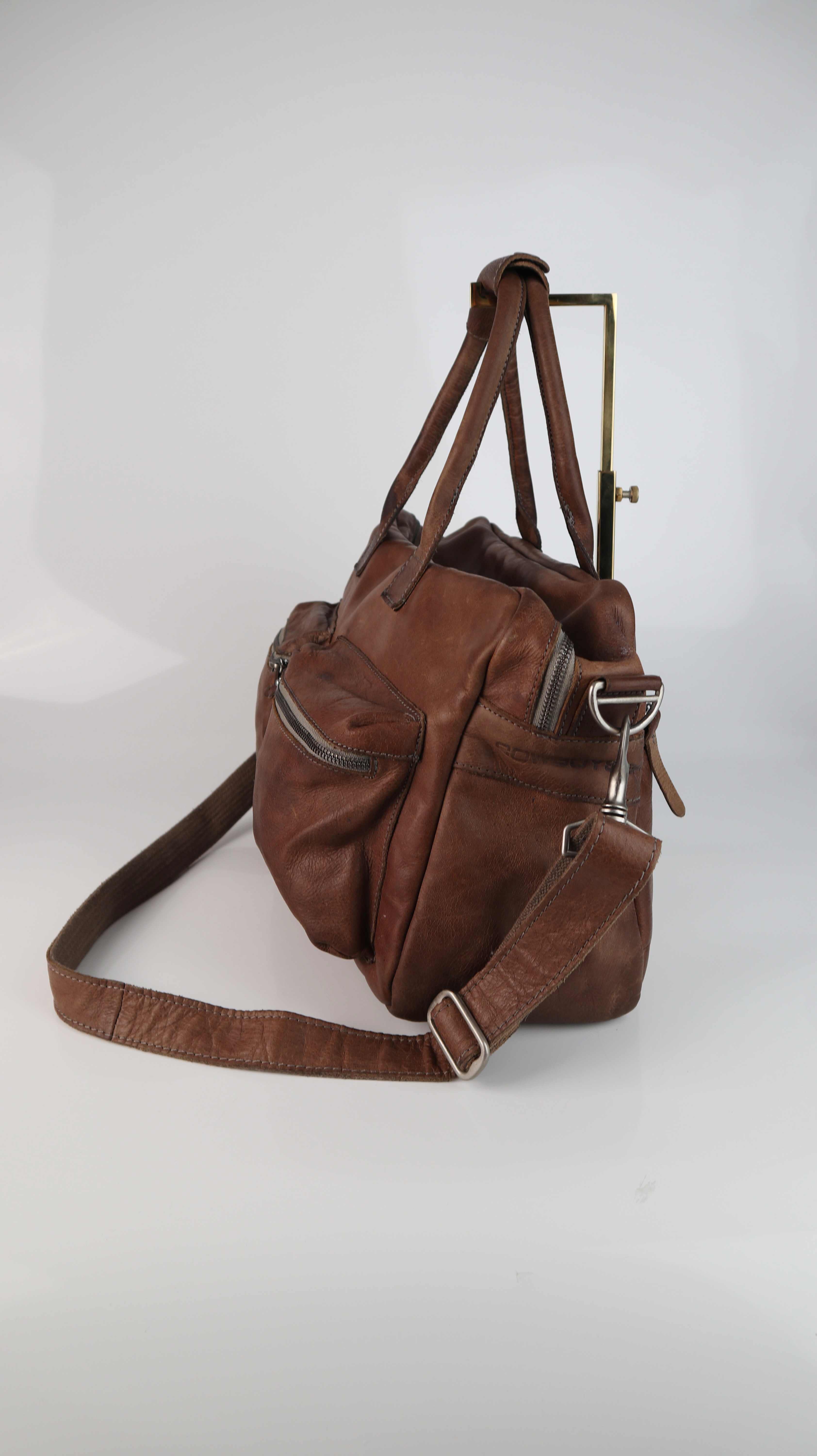 Cowboysbag Tasche Umhängetasche braun Ledertasche Leder Aktentasche