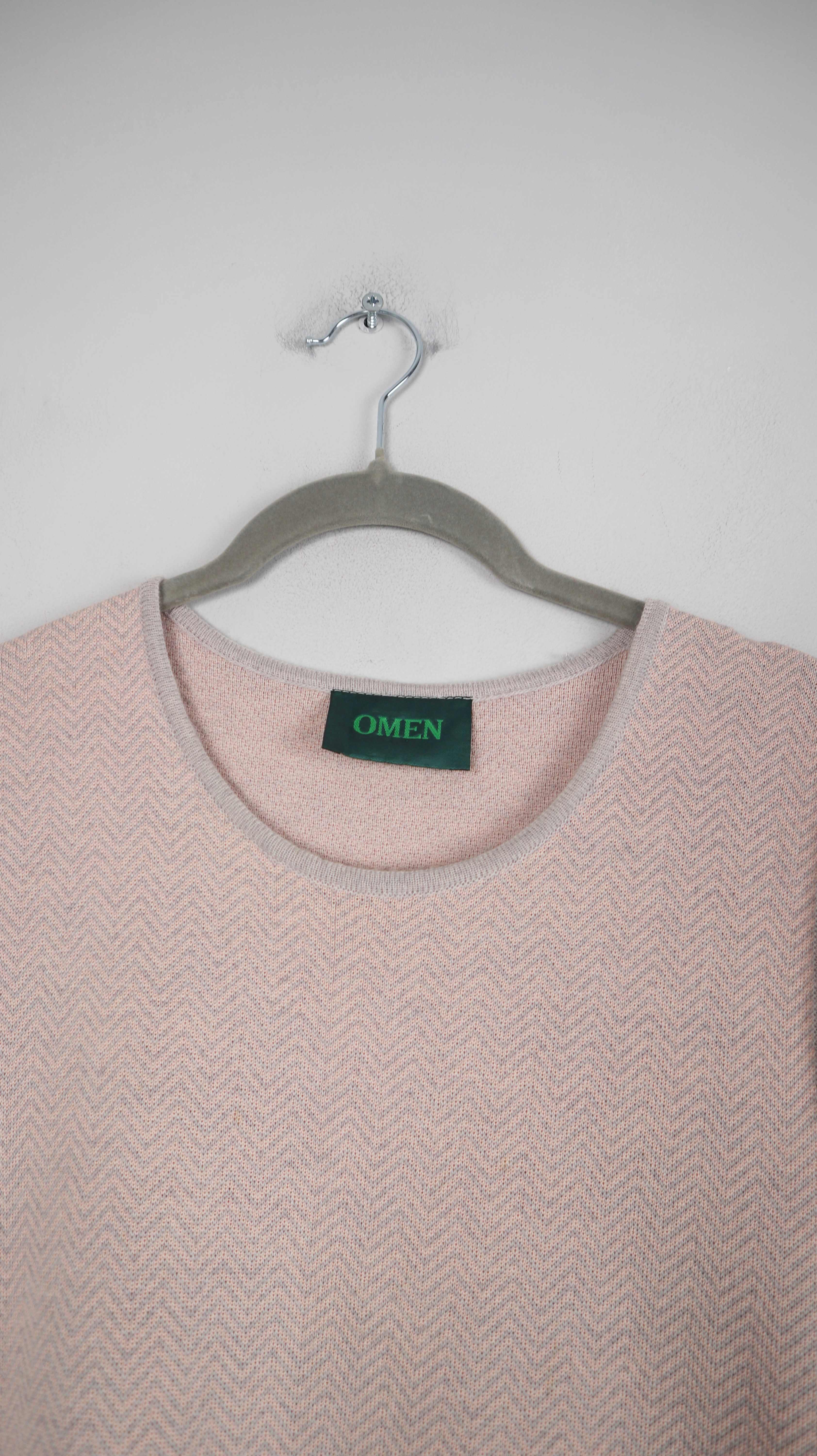 Omen Kleid Rosa Etuikleid Midi Wolle Wollkleid Wollkleid Oberteil Midikleid