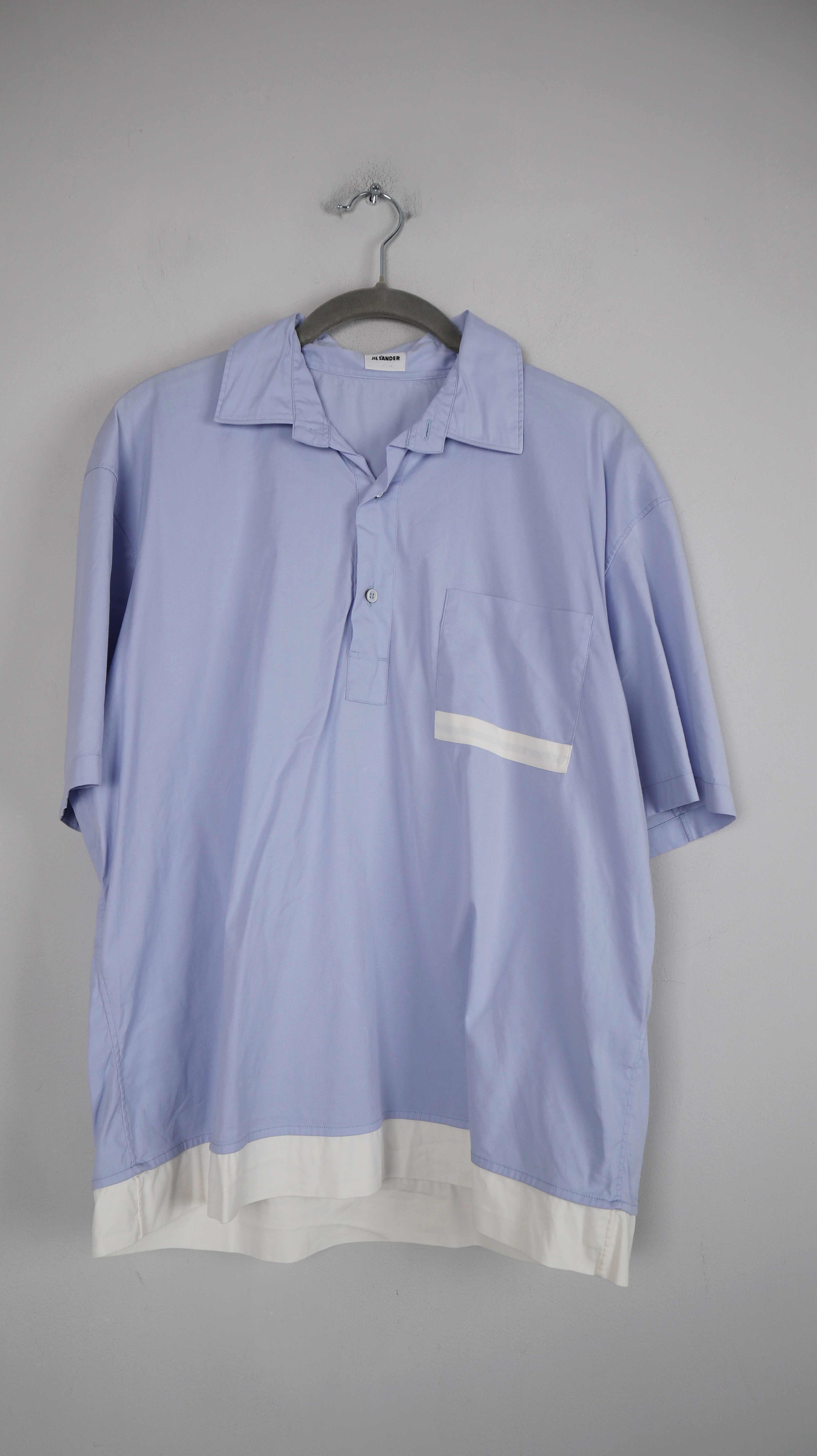 Jil Sander Hemd Bluse Blau Hellblau 40 L Shirt Oberteil