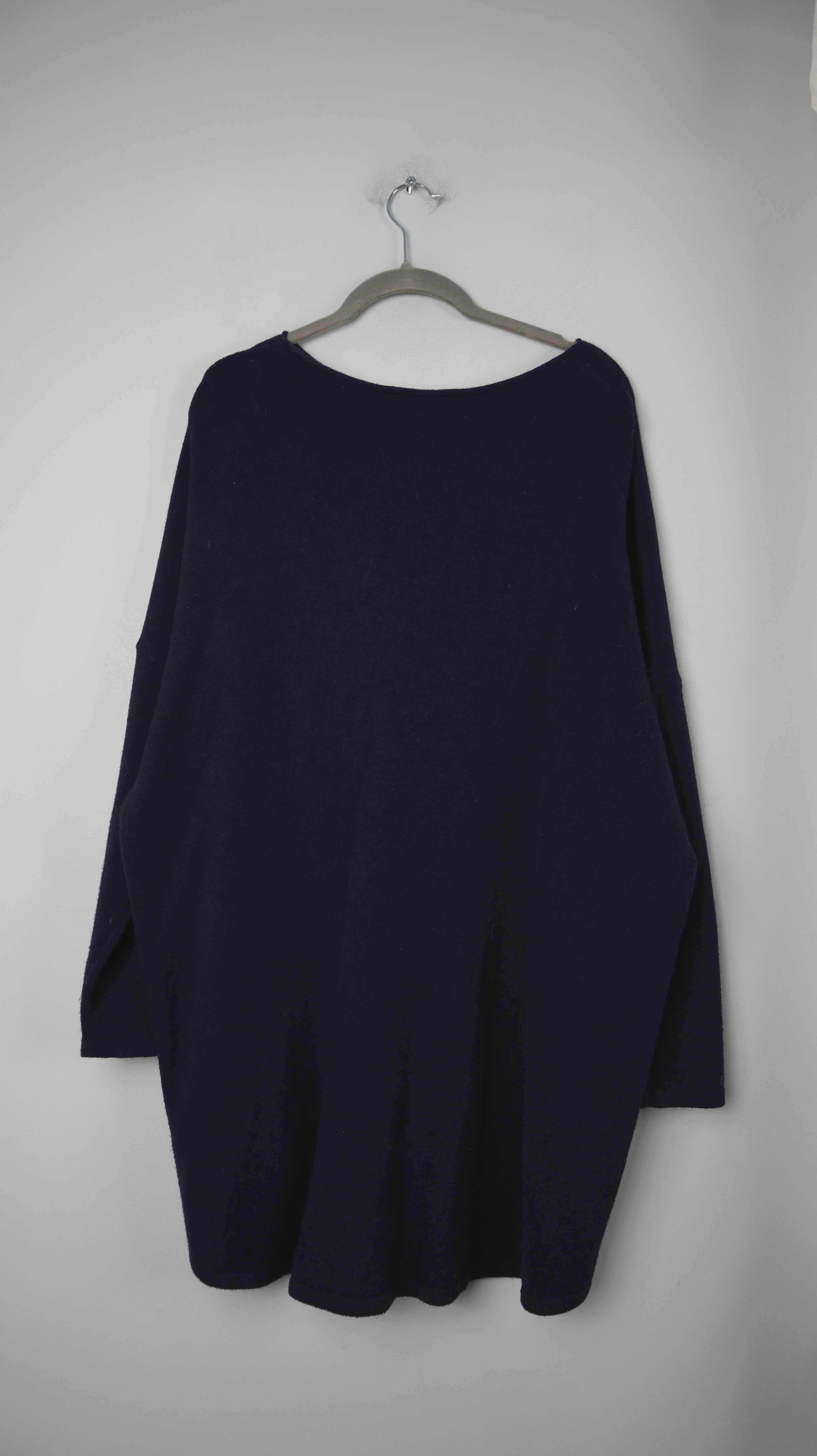 Mood Milano Pullover Blau dunkelblau Strickpullover Wolle Wollpullover