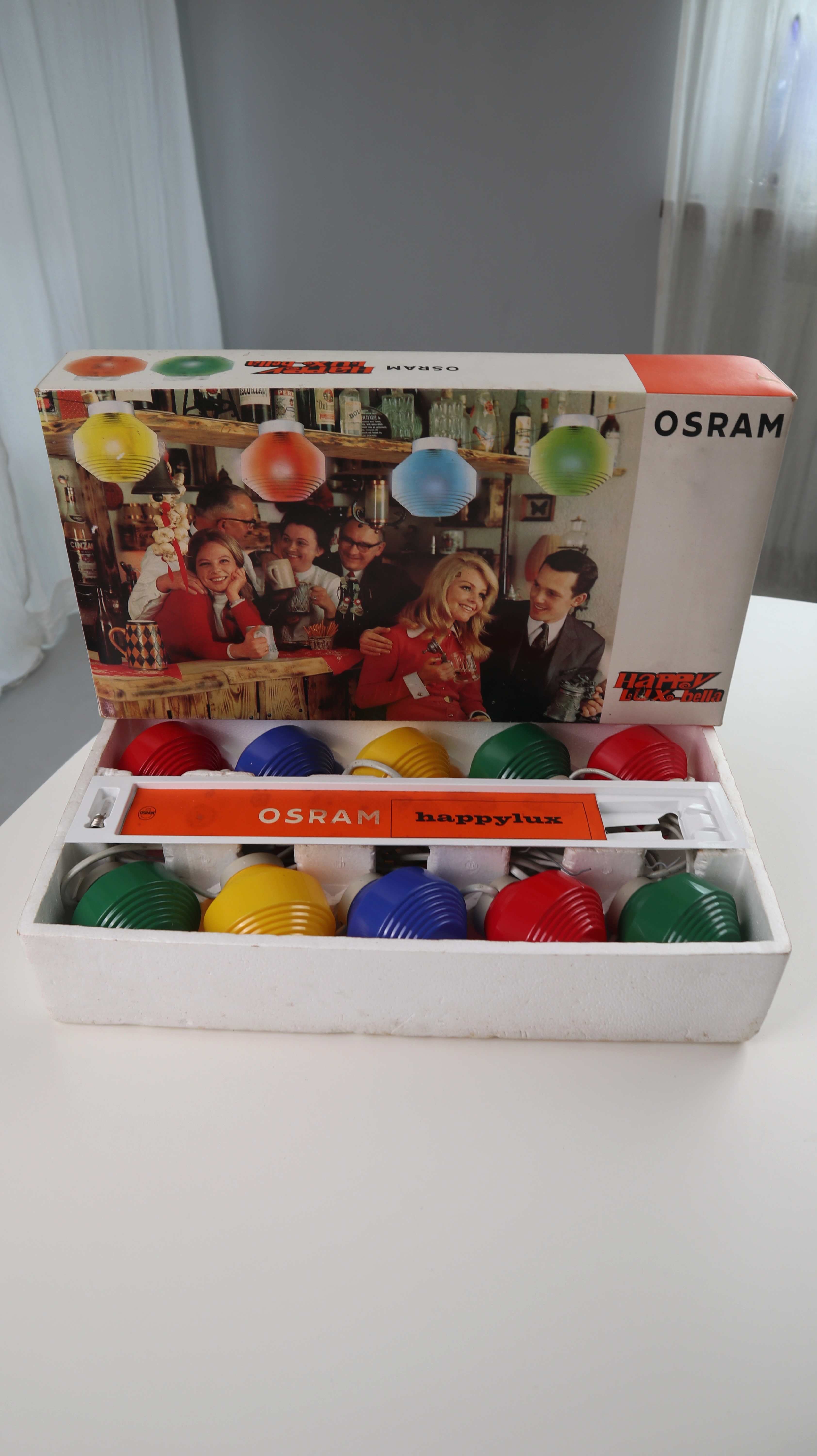 Osram Happy Lux Bella Lichterkette Originalverpackt 1960er Bunt Partylichterkette
