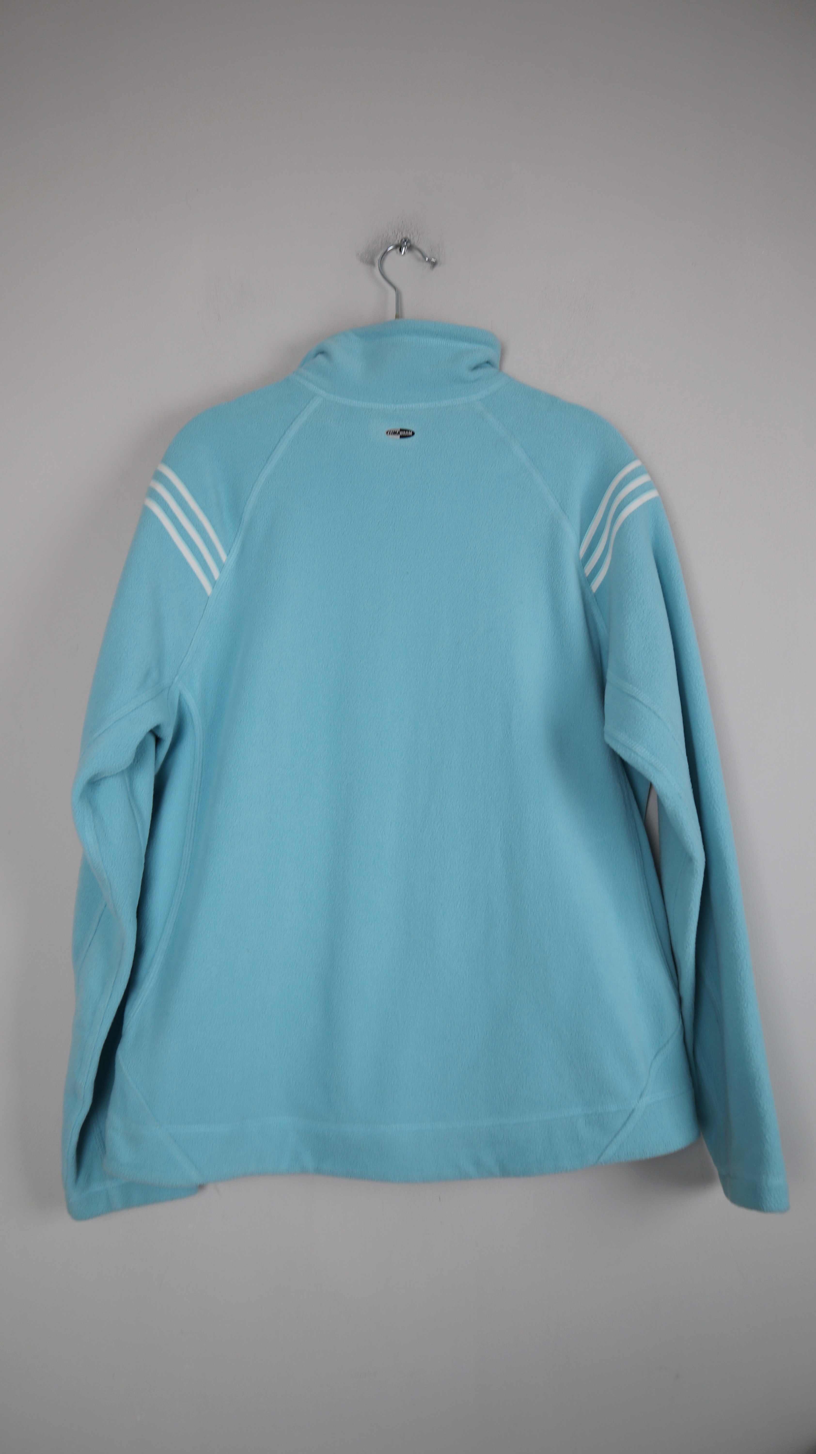 Adidas Pullover 44 Jacke Fleecejacke Sweater Blau Türkis Sportjacke
