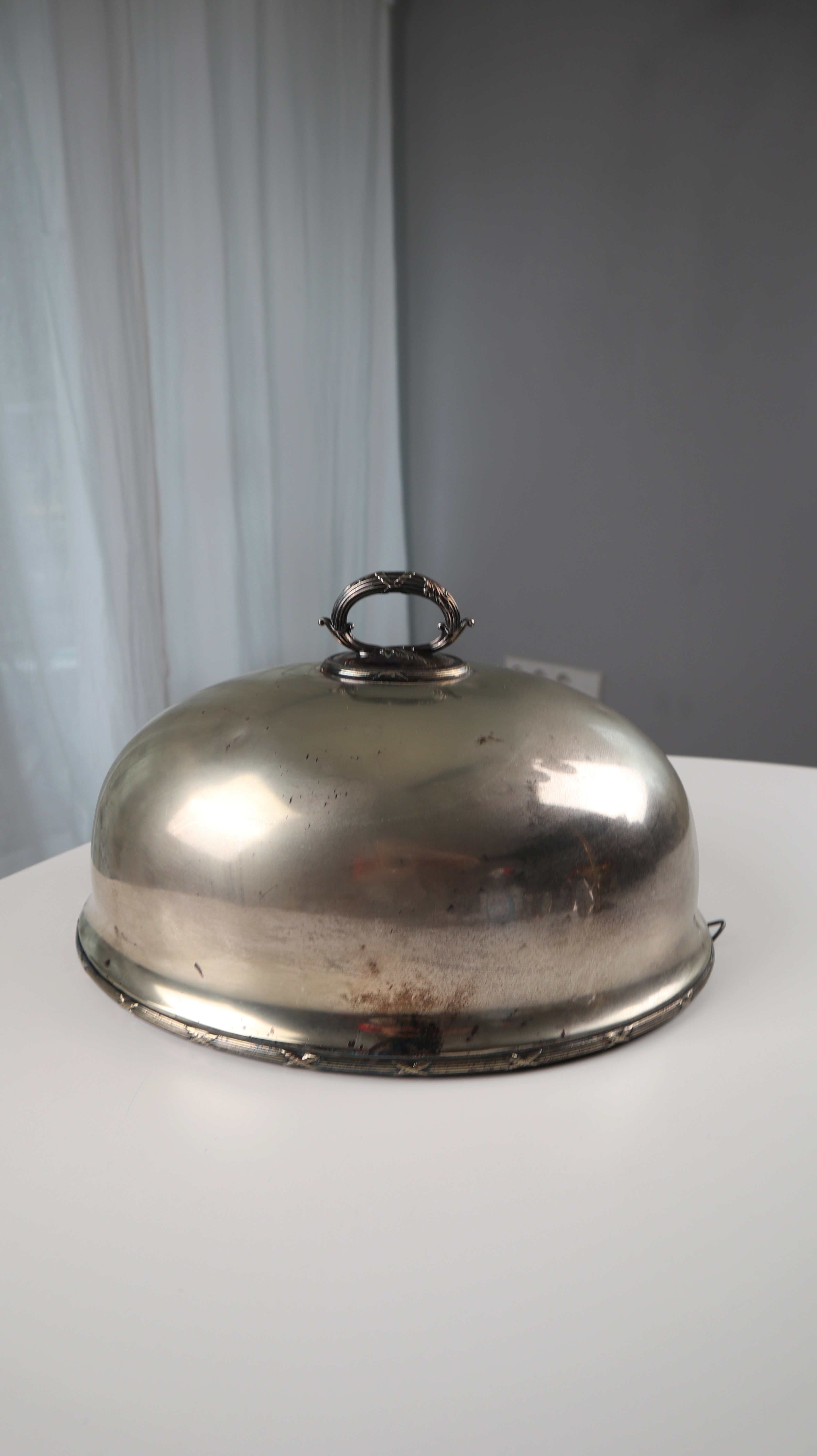 Versilberte Cloche Silber Tellerabdeckung Haube