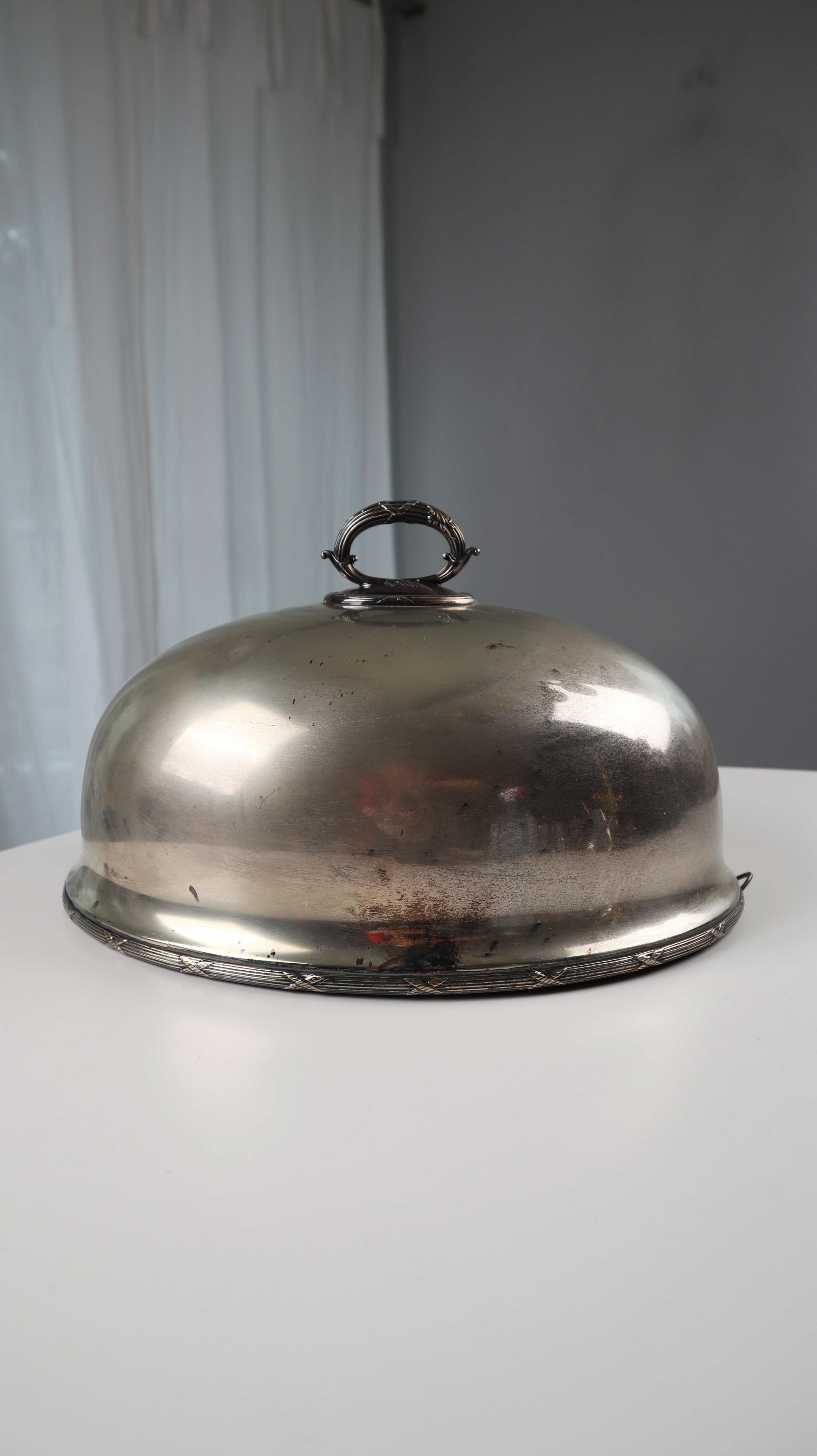 Versilberte Cloche Silber Tellerabdeckung Haube