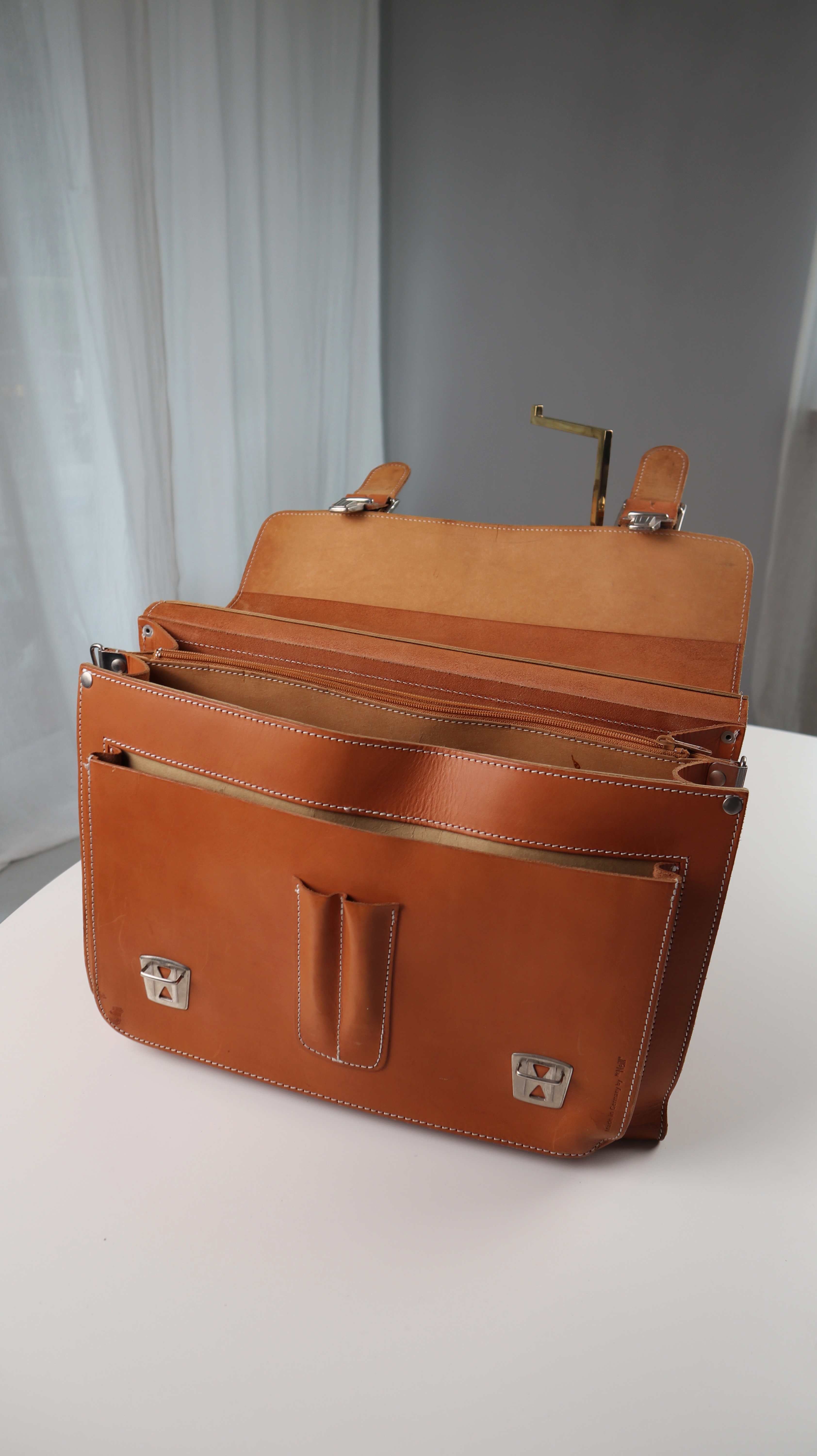 McNeill Handmade Tasche Schultasche Aktentasche Braun Vintage