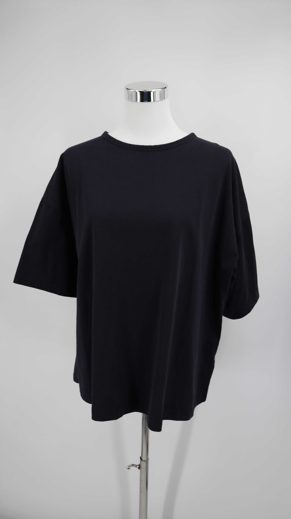 COS Shirt 40 L dunkelblau basic Oberteil T-Shirt