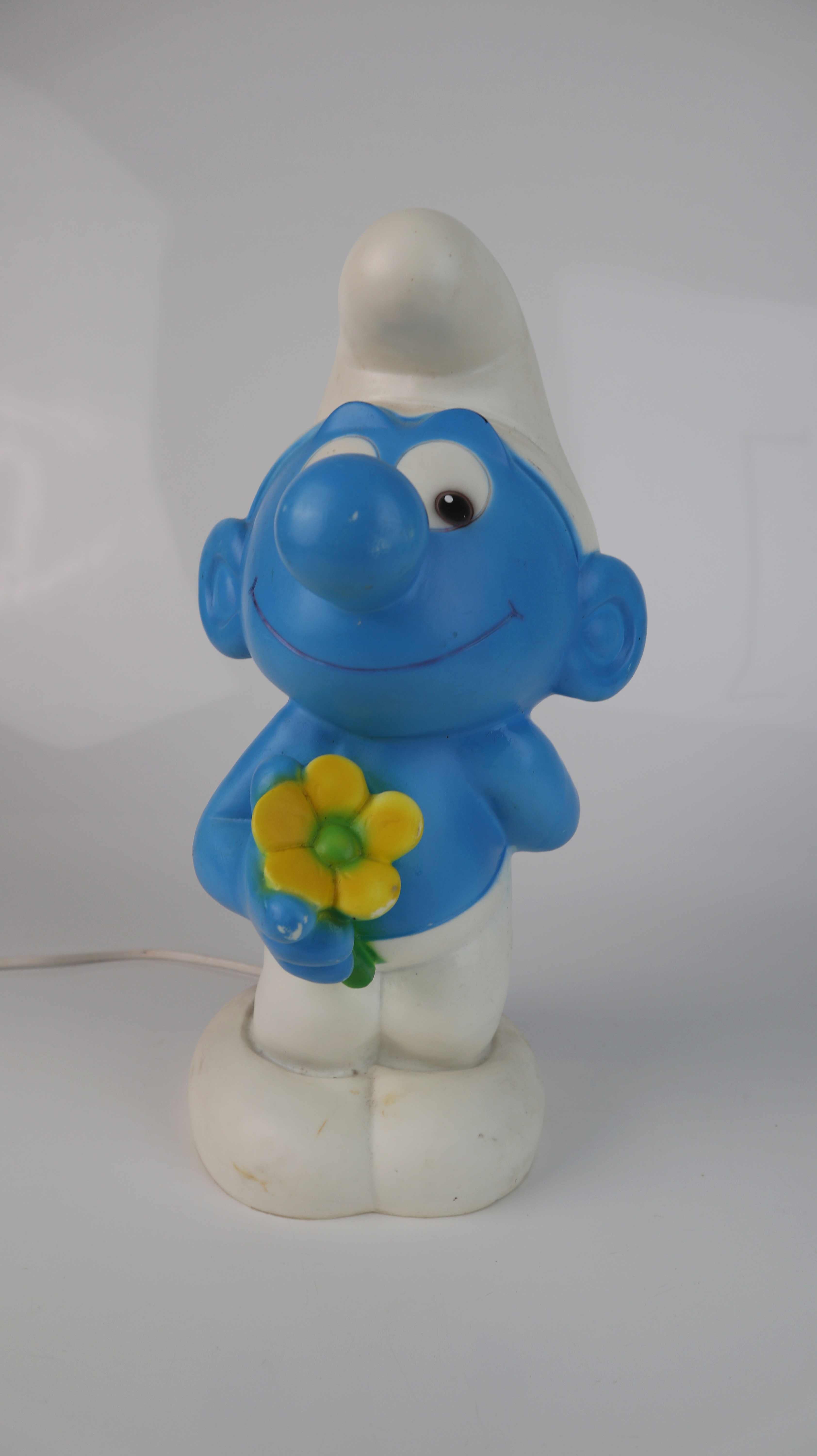 Lampe Schlumpf Schlumpflampe Nachttischlampe 1950er Melek Fecht