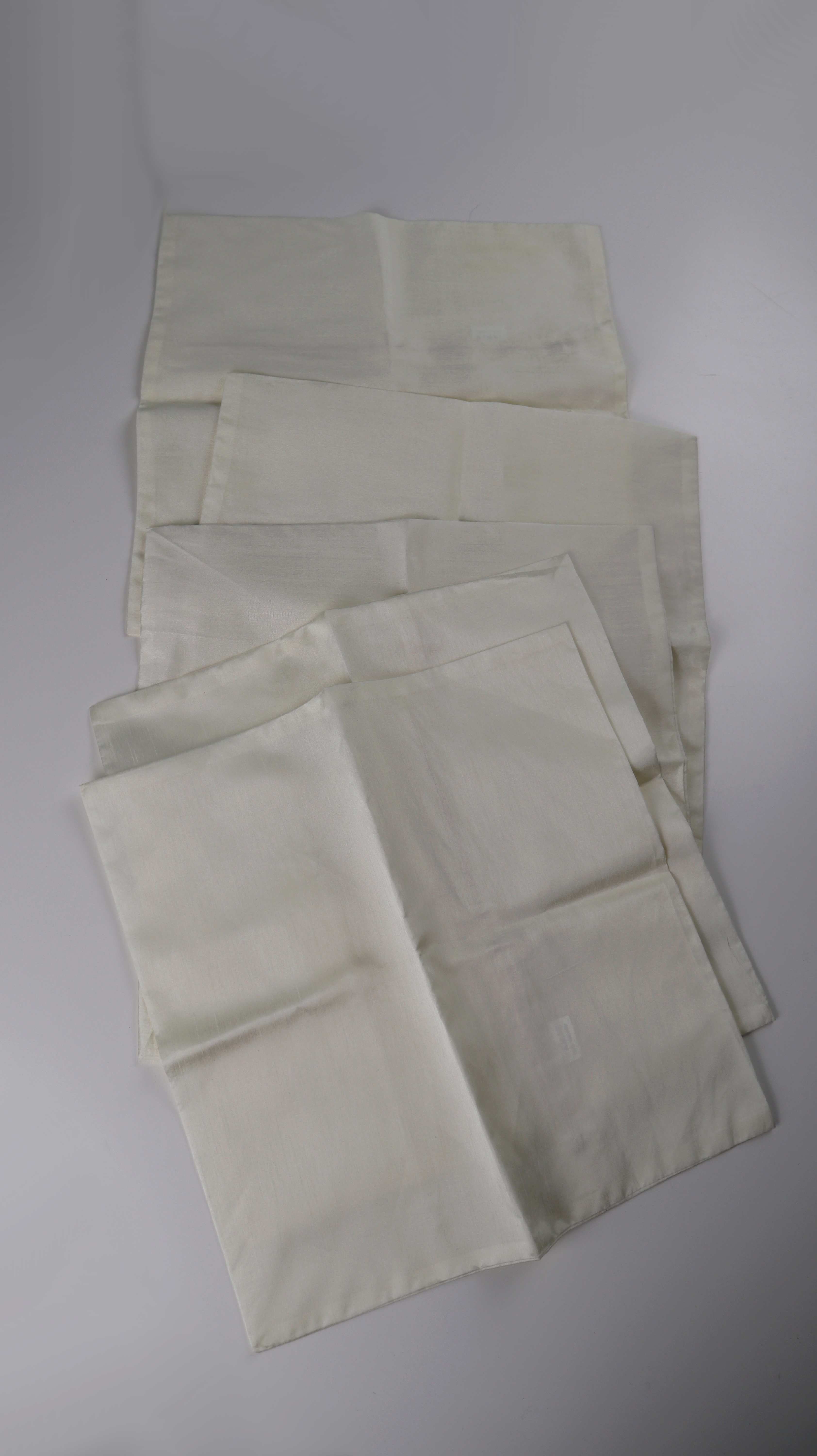 Kissenbezüge Creme Beige einfarbig Set 5 Stück 40 x 40