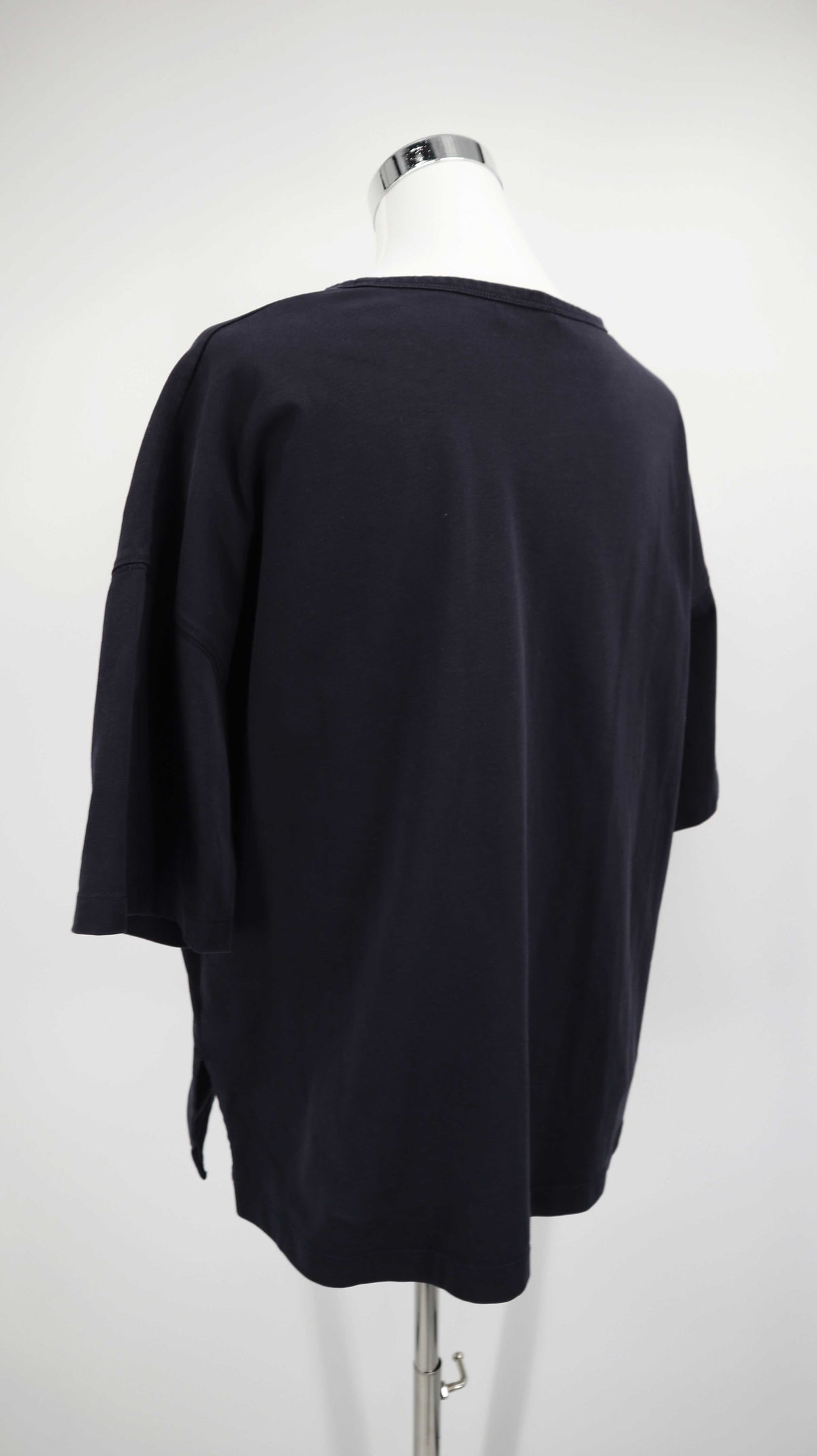COS Shirt 40 L dunkelblau basic Oberteil T-Shirt
