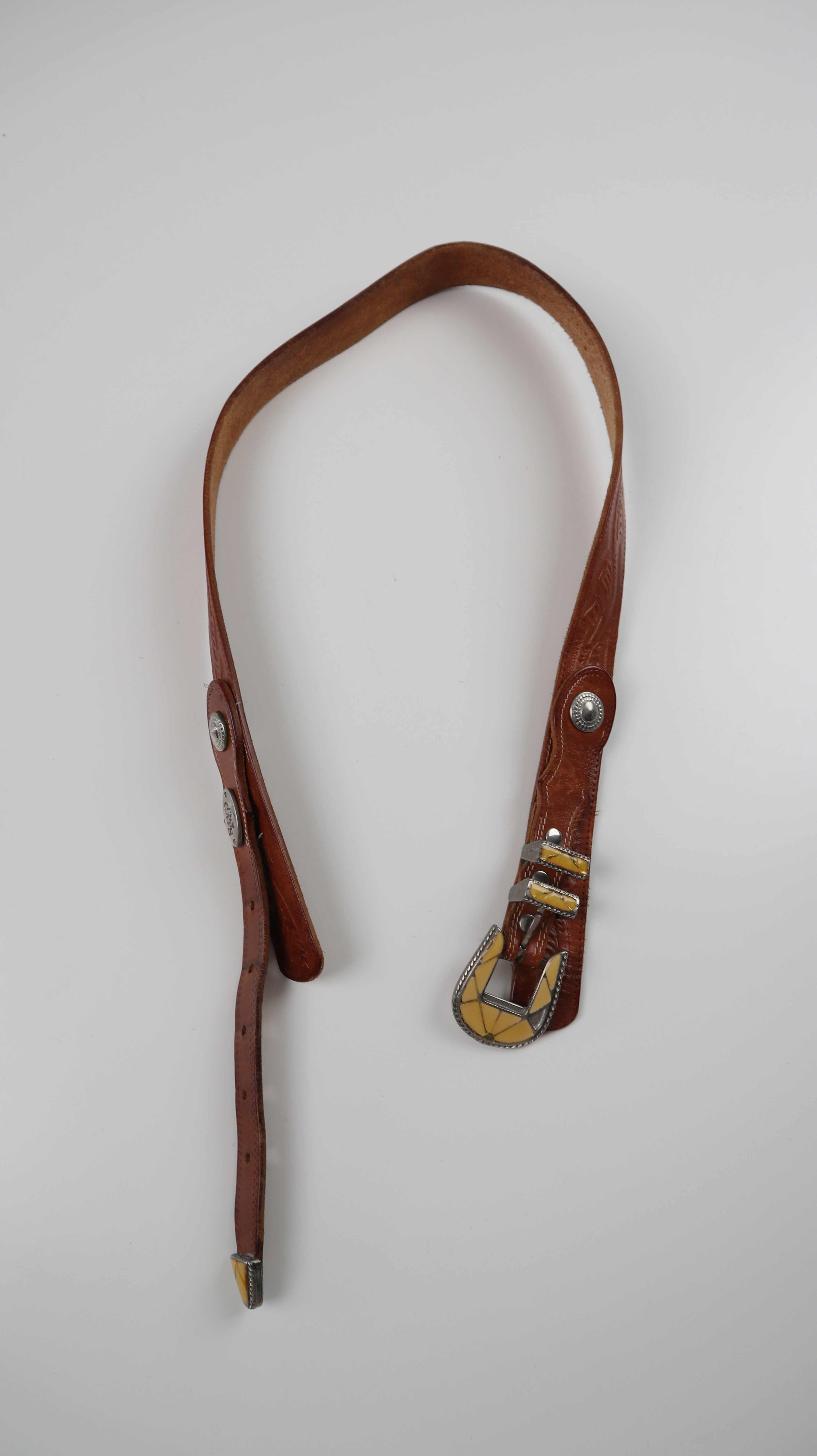 Gürtel Ledergürtel Taillengürtel braun Leder Cats true Vintage