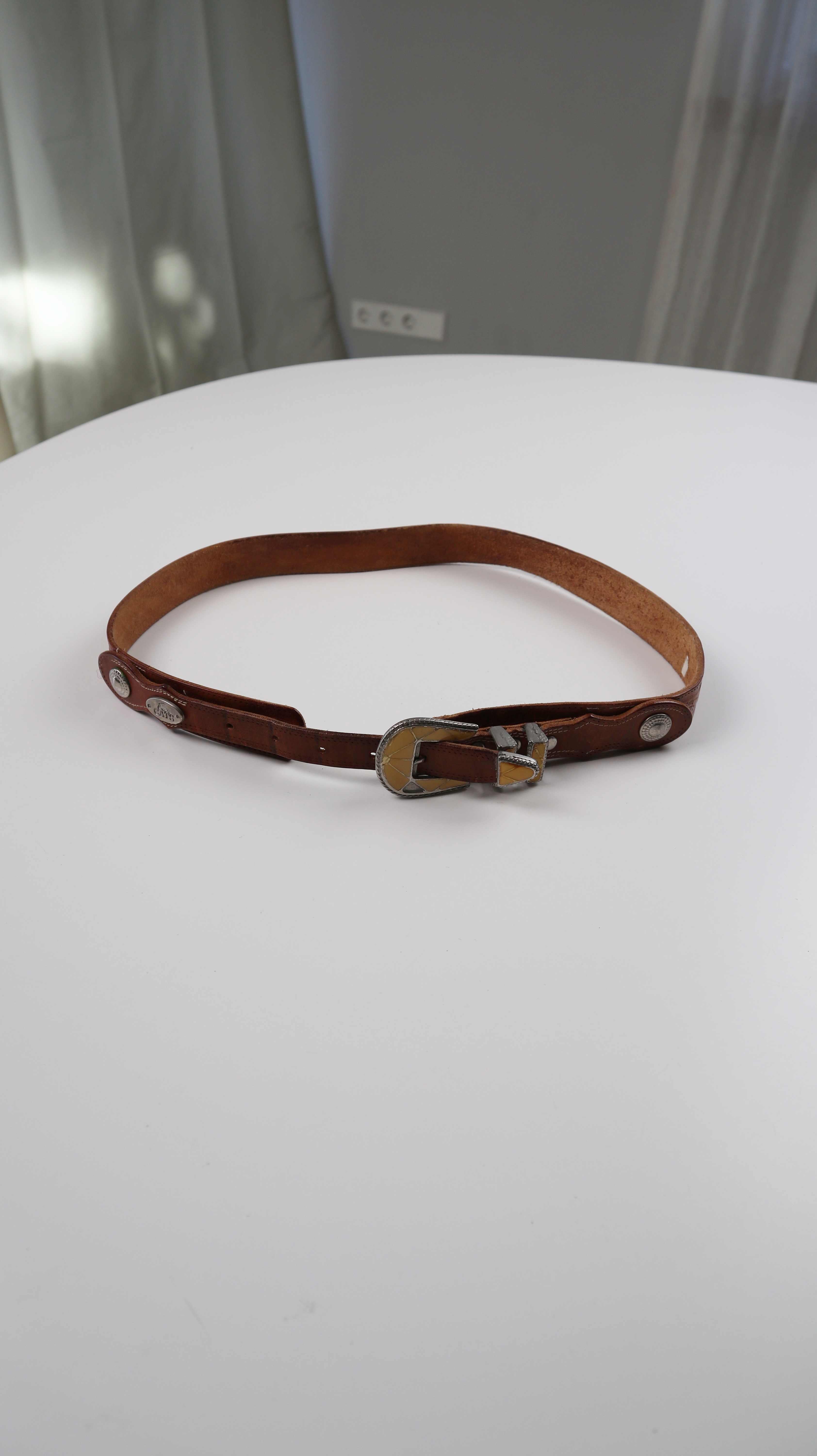 Gürtel Ledergürtel Taillengürtel braun Leder Cats true Vintage