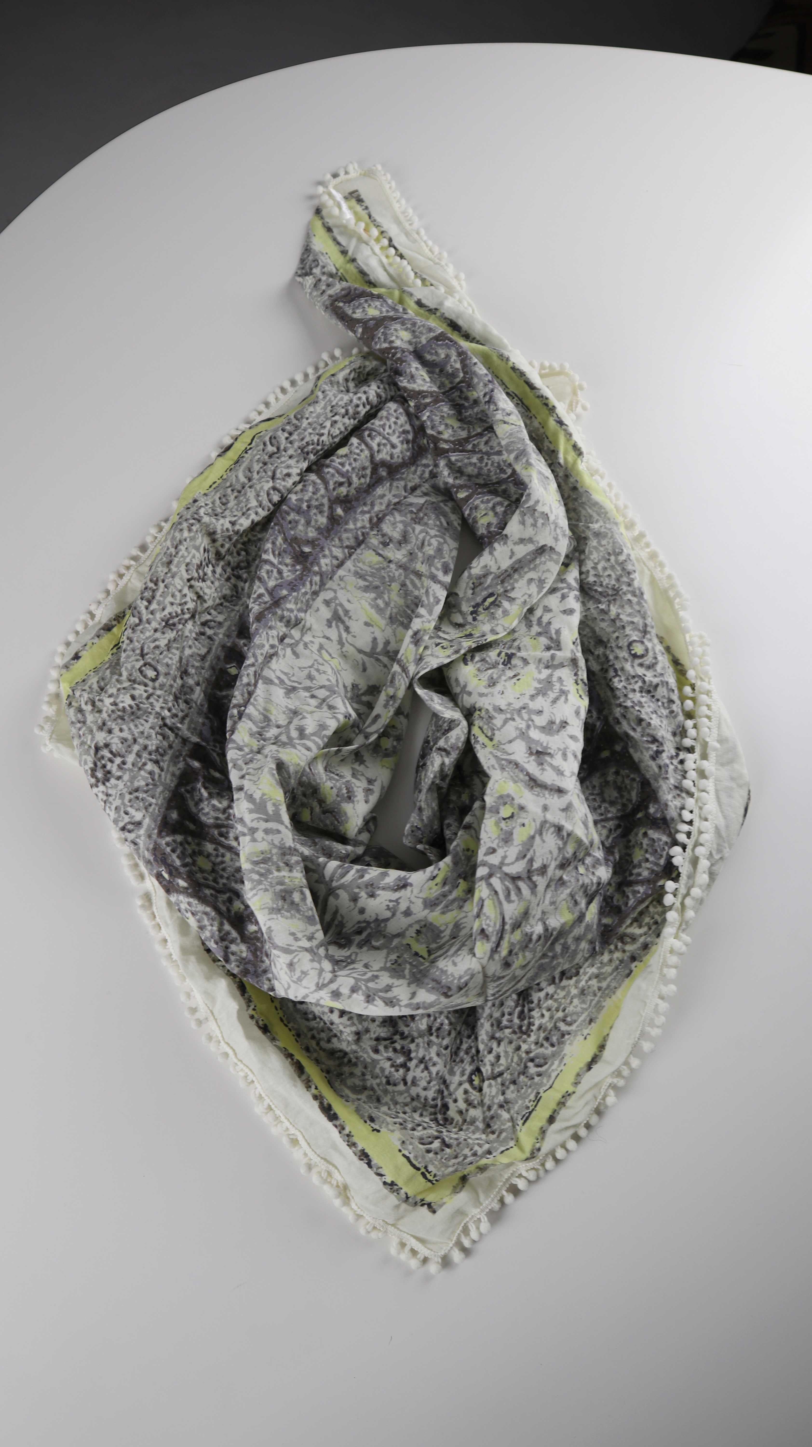 Tuch Schal Halstuch Gelb Grün