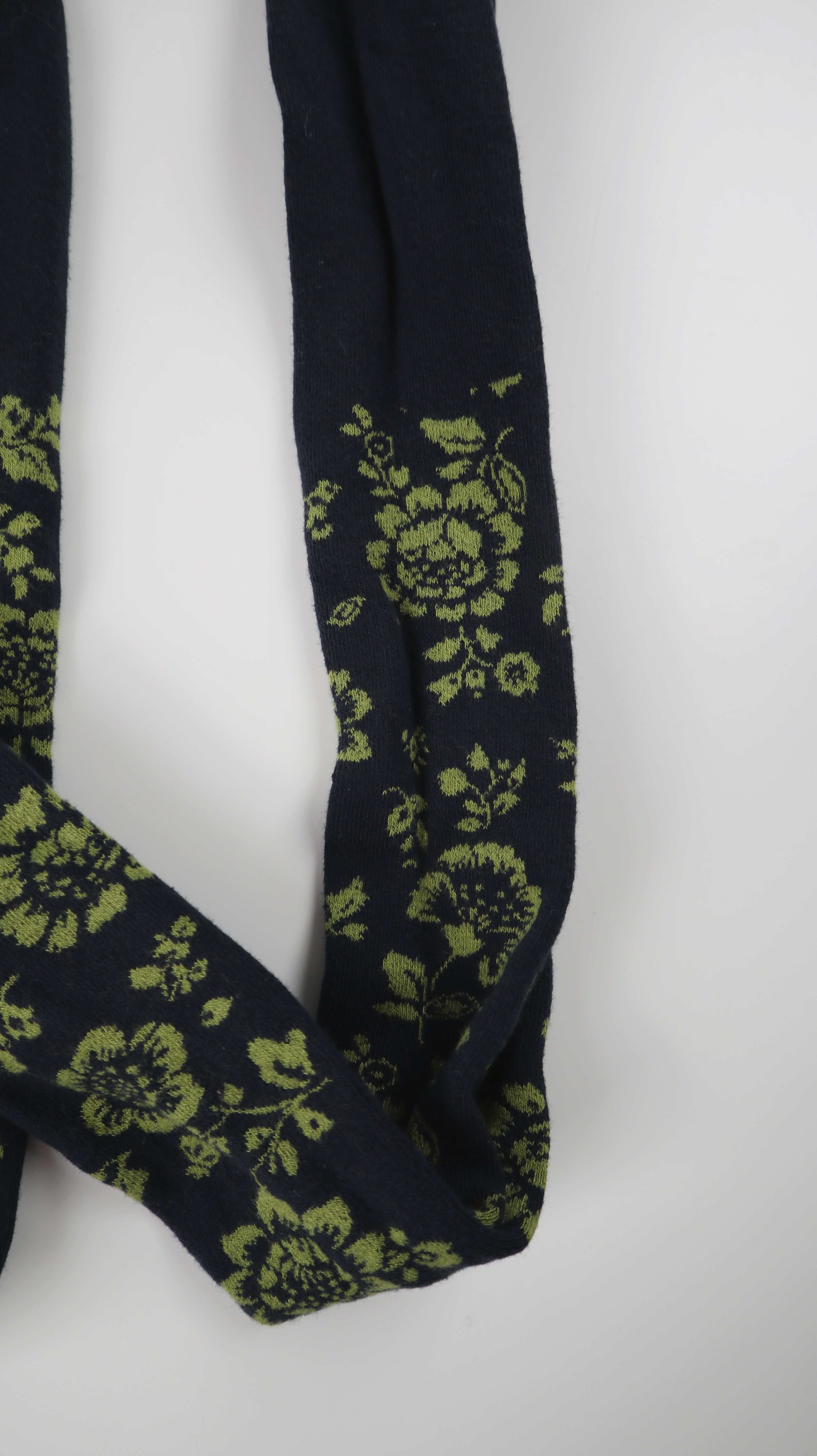 Deerberg Strumpfhose grün blau 40 L Baumwollstrumpfhose neu